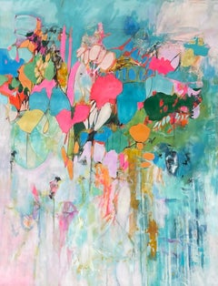 Tagträumen: Abstrakte expressionistische Acrylmalerei, 2010er Jahre, Neu, 67x50