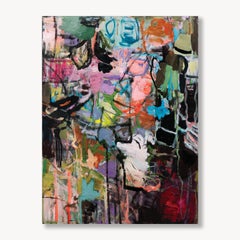 Kurt: Abstract Expressionist Acrylic Painting, 2010s, New, 48x36