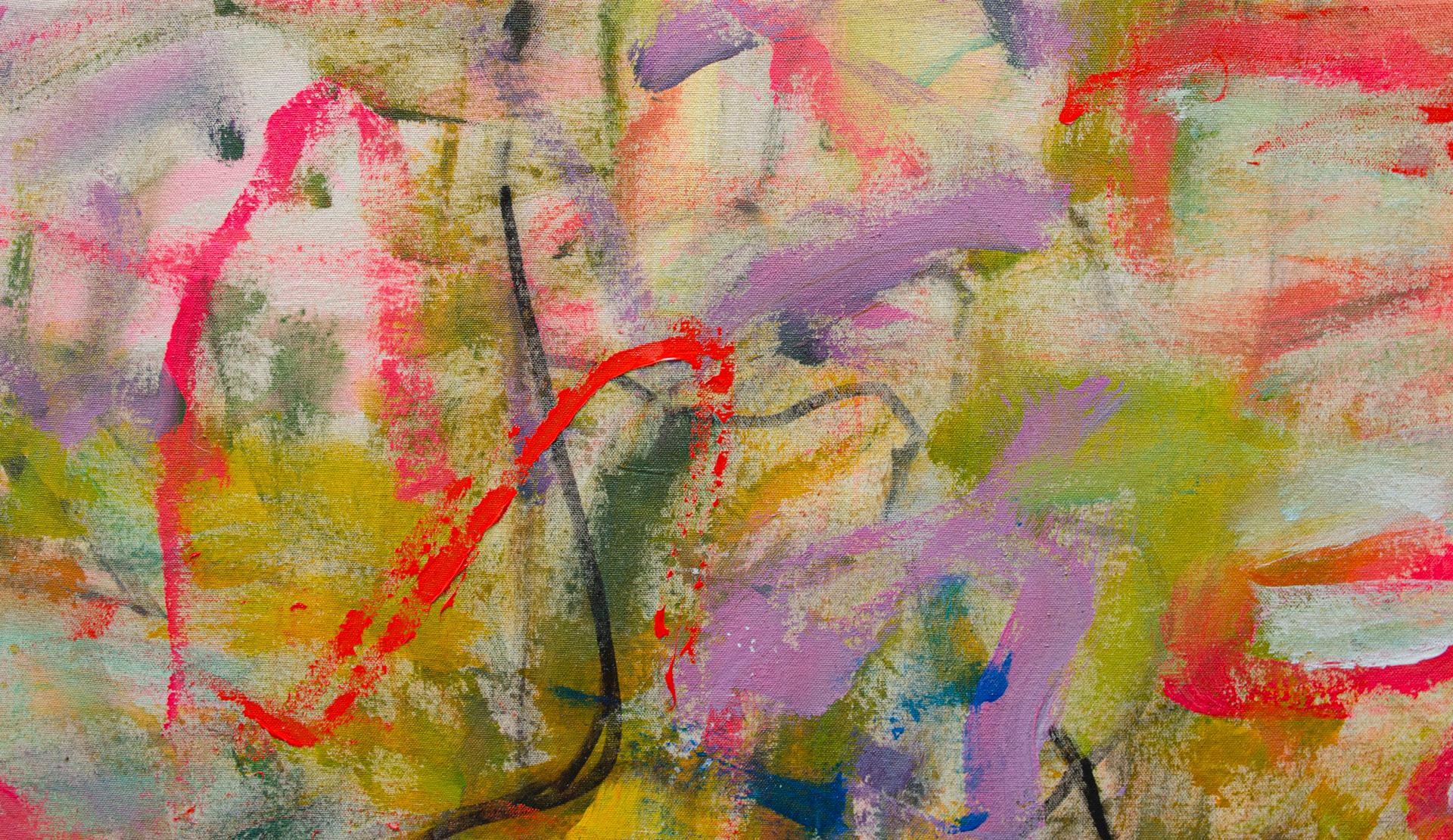 Punk Punch - Abstract Painting by Christy Hopkins