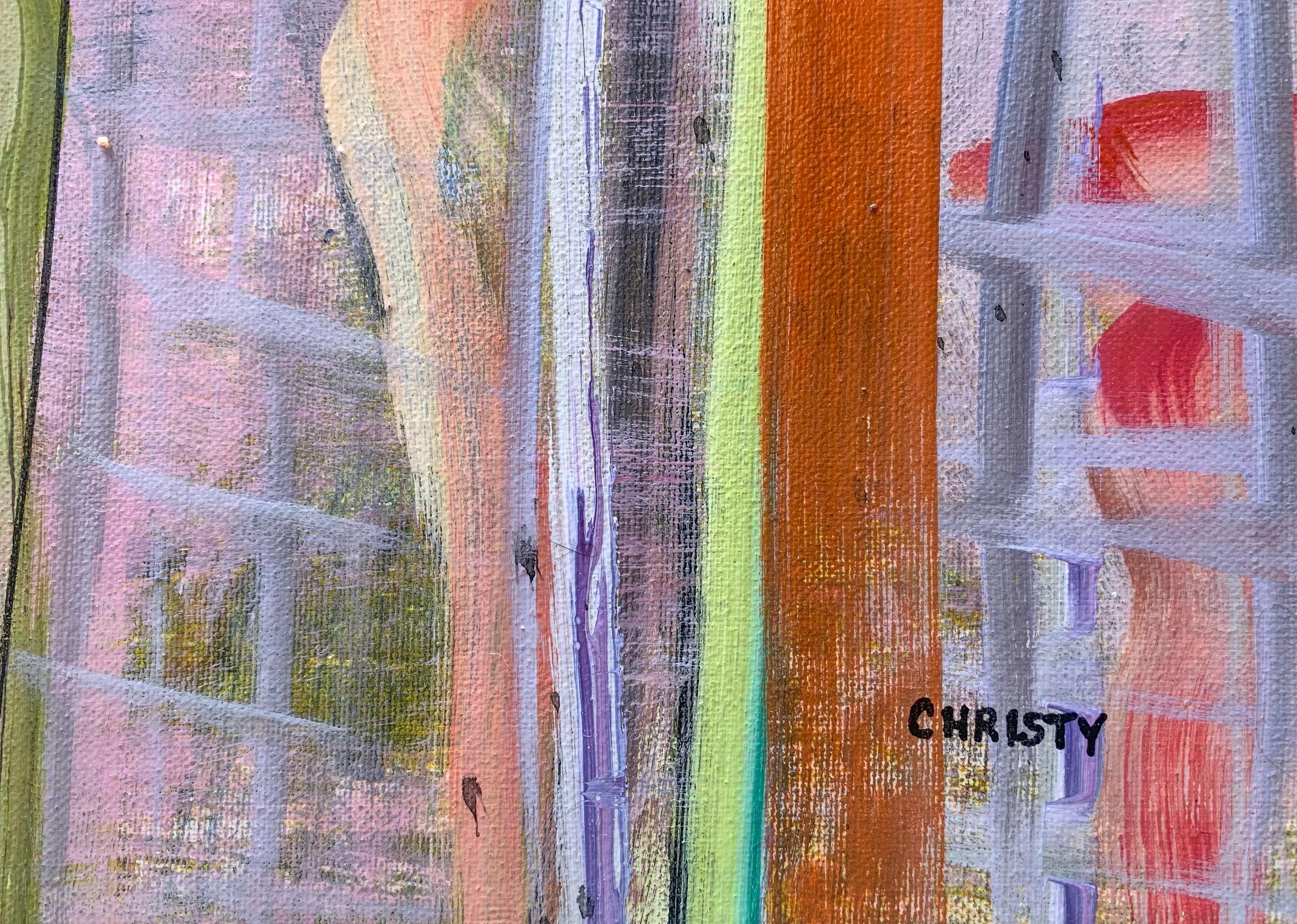 Rosalia (Abstrakt), Painting, von Christy Hopkins