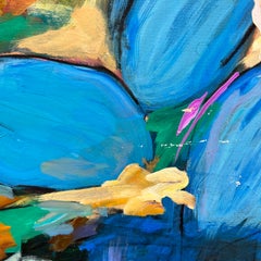 "Salt" Vibrant contemporary abstract acrylic painting