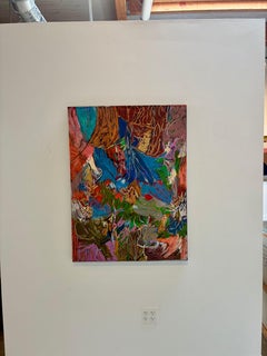 Salt & Velvet: Abstract Expressionist Painting on Canvas, 2010s, New, 40x30