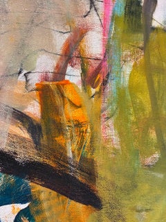 Valentine: Abstract Expressionist Acrylic Painting, 2010s, New, 62x61