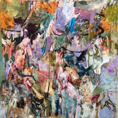 Valentine: Abstract Expressionist Acrylic Painting, 2010s, New, 62x61