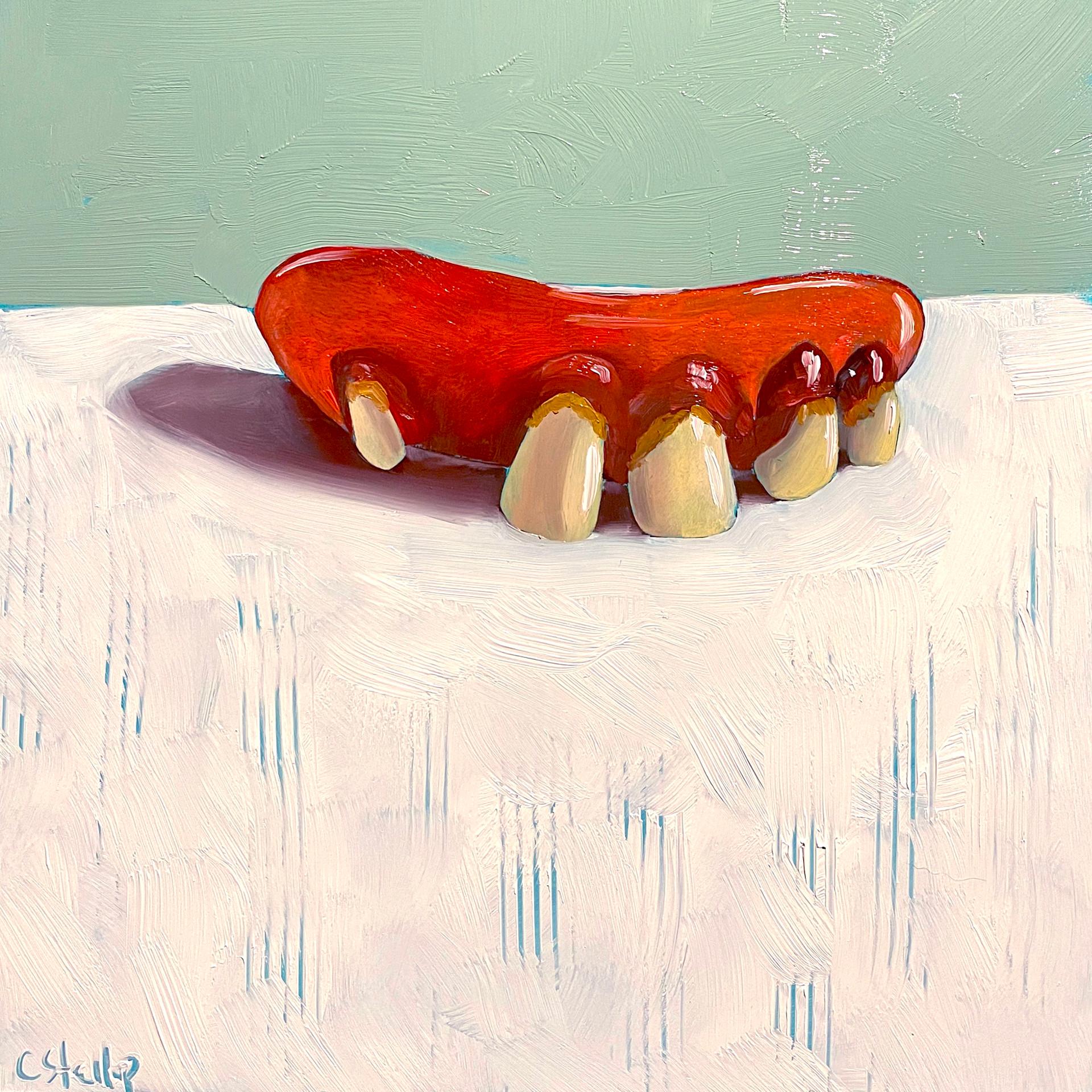 Christy Stallop Figurative Painting - Chompers