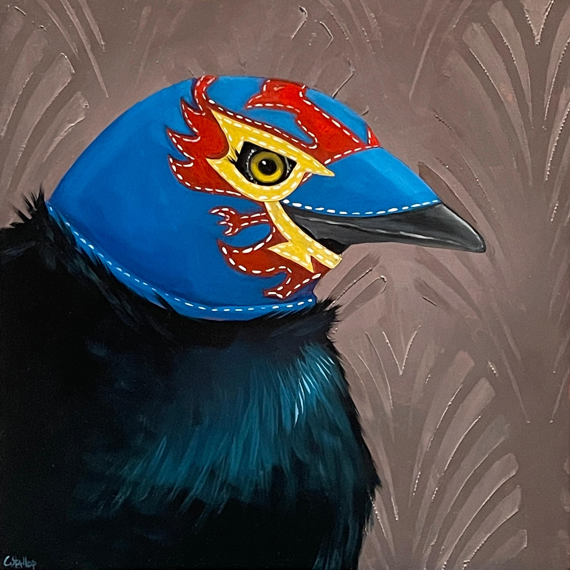 Christy Stallop Interior Painting - "Dos Caras" Oil Painting