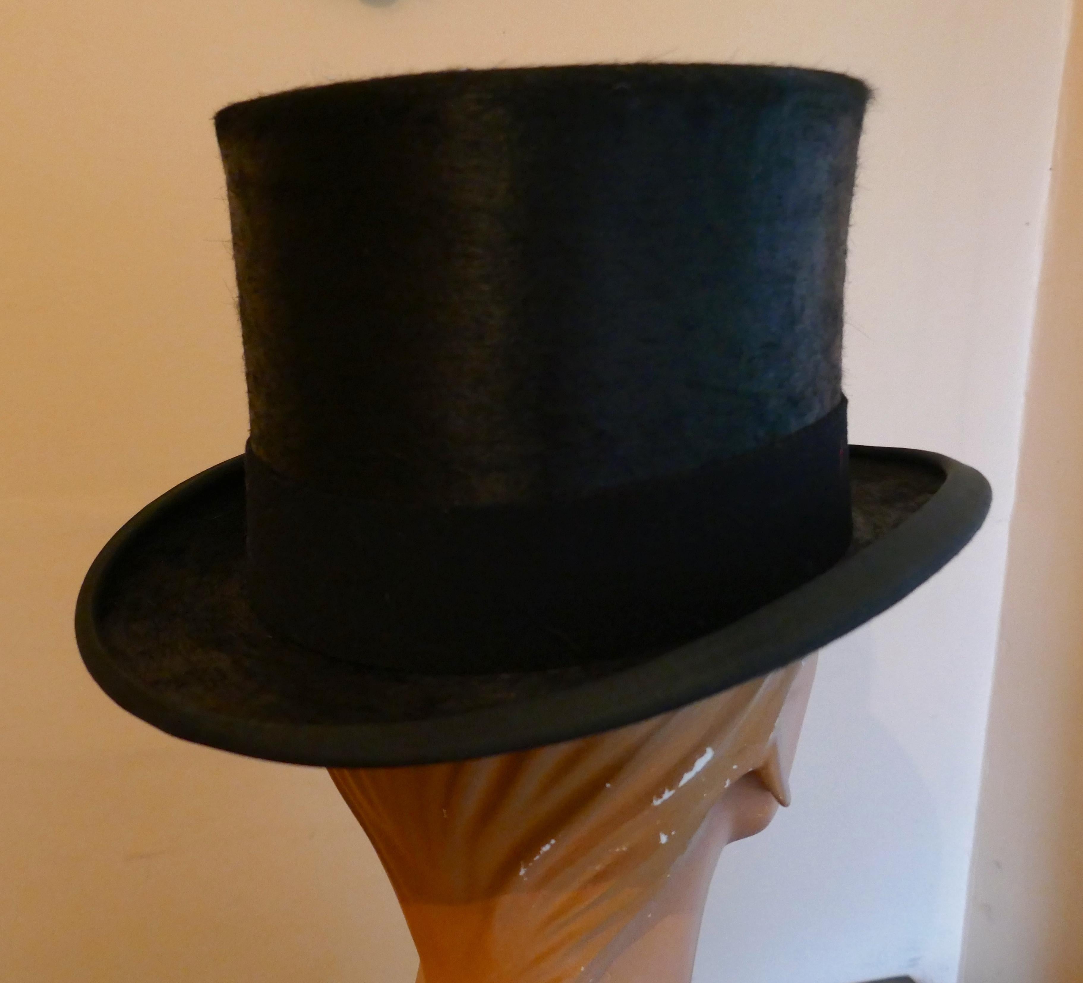 Black Christy’s Of London Top Hat, Evening Wear, Horse Riding, Dressage or Hunting