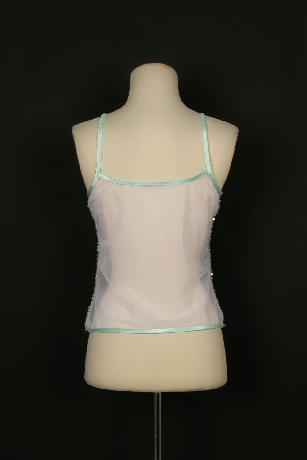 Chritistian Dior Set Consisting of Top and Short Sleeve Vest For Sale 4