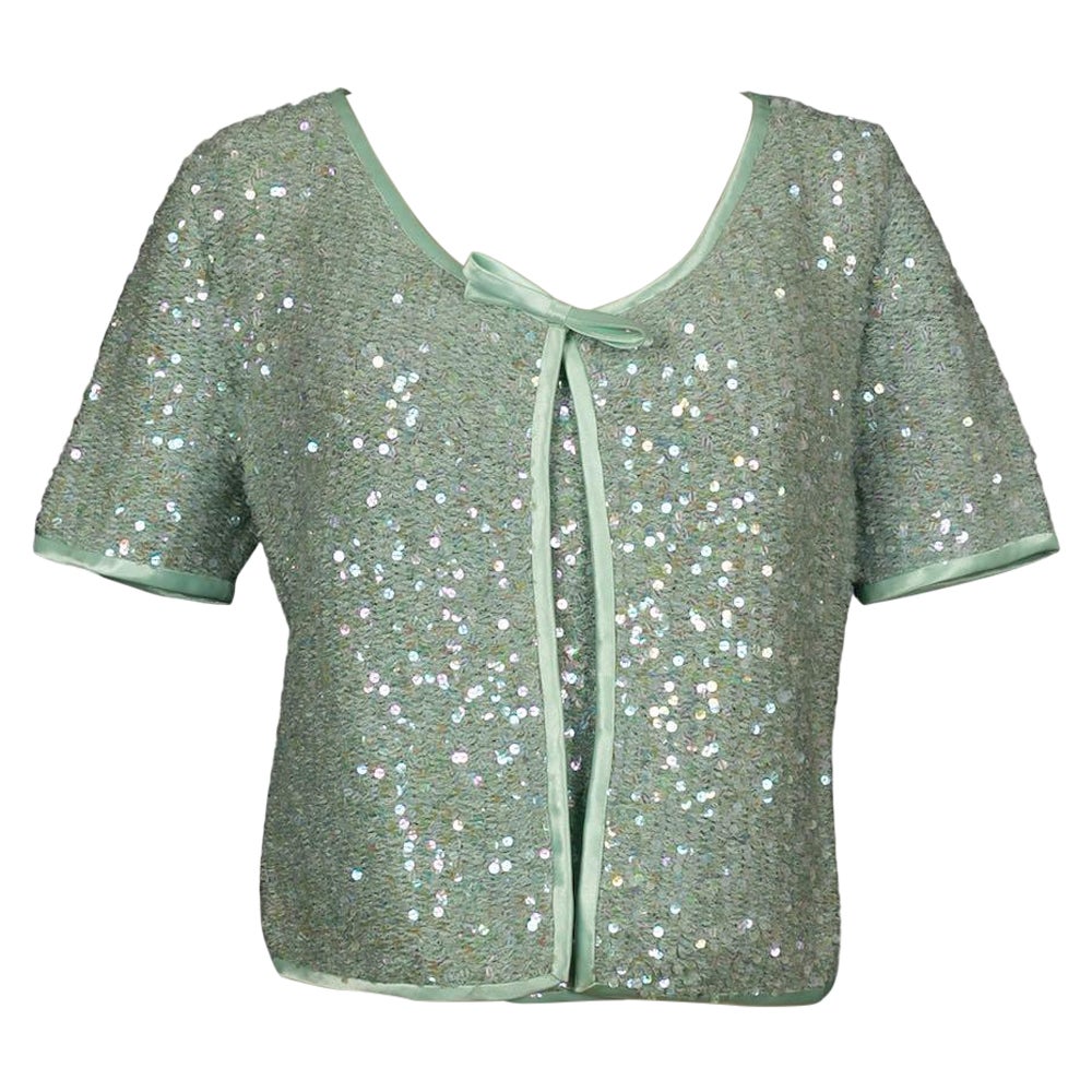Conjunto Chritistian Dior Compuesto por Top y Chaleco de Manga Corta