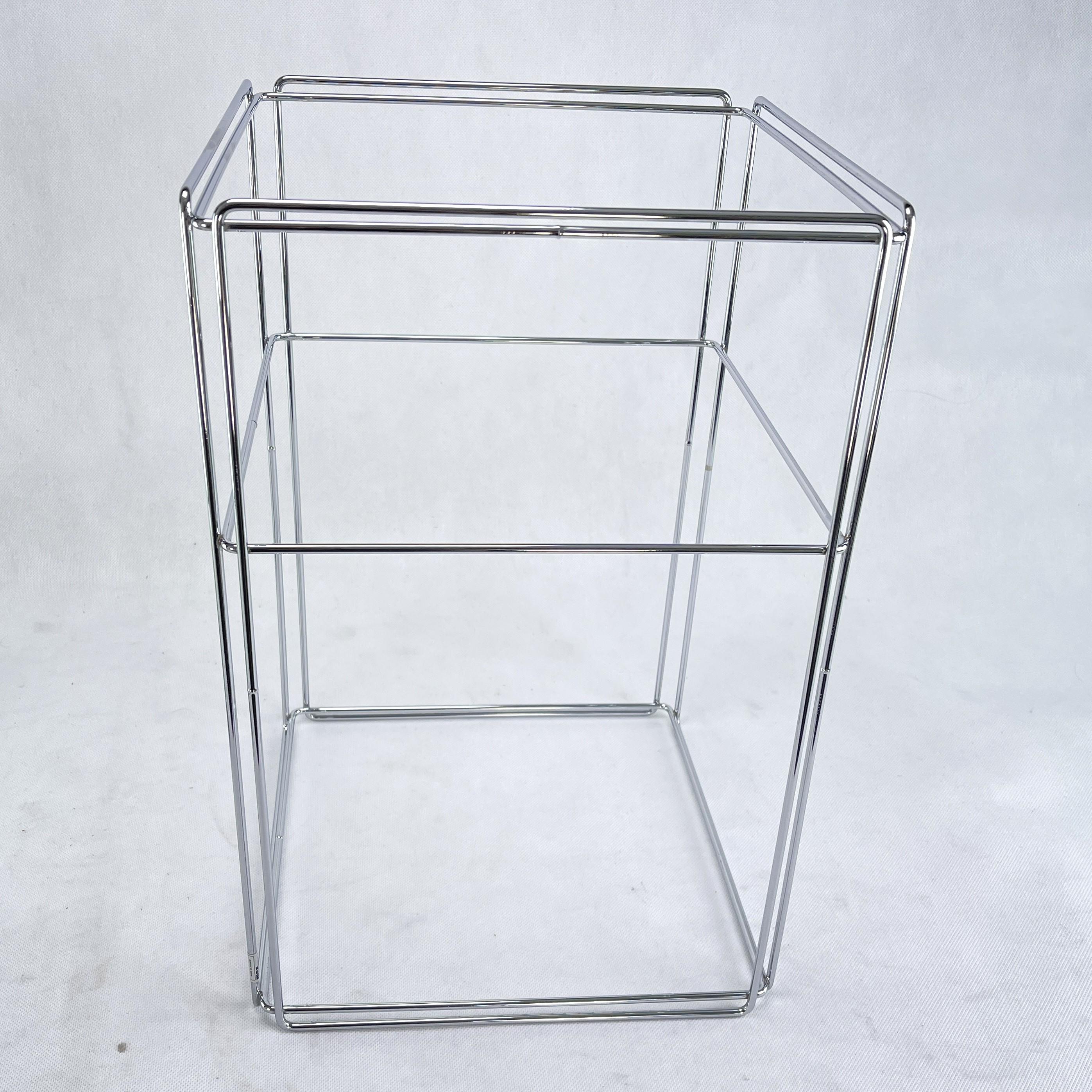 European chrom Side Table by Max Sauze, Isocele, 1970s For Sale