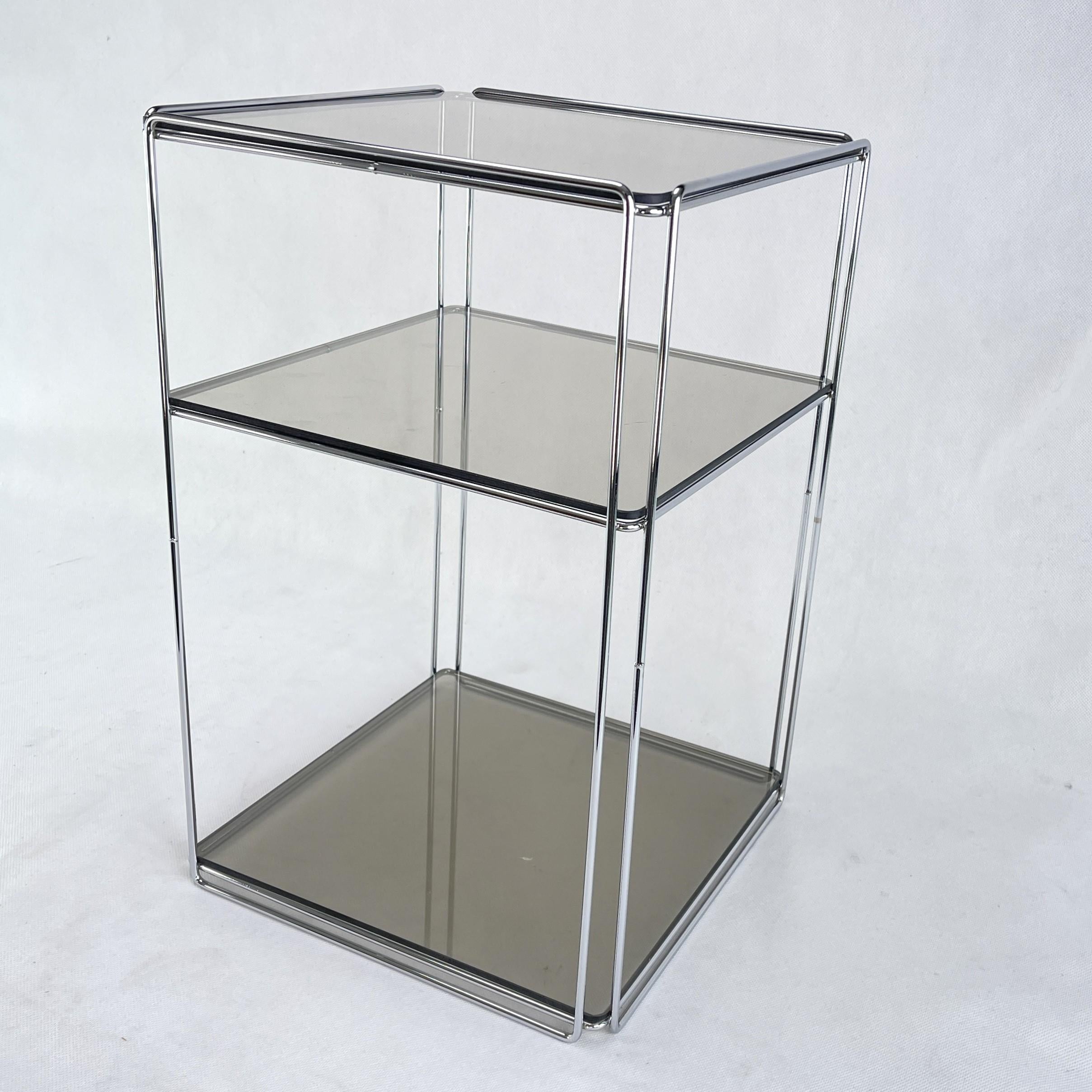 Late 20th Century chrom Side Table by Max Sauze, Isocele, 1970s For Sale