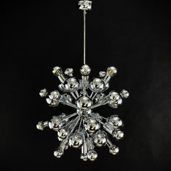 chrom Sputnik Deckenleuchte von Cosack , 1970er Jahre