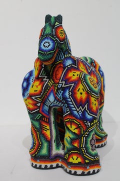 Huichol " After Botero Huichol " Beaded Sculpture  from Huichol Alterations