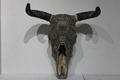 " MEXICAN BULL SKULL "  from Huichol Alterations
