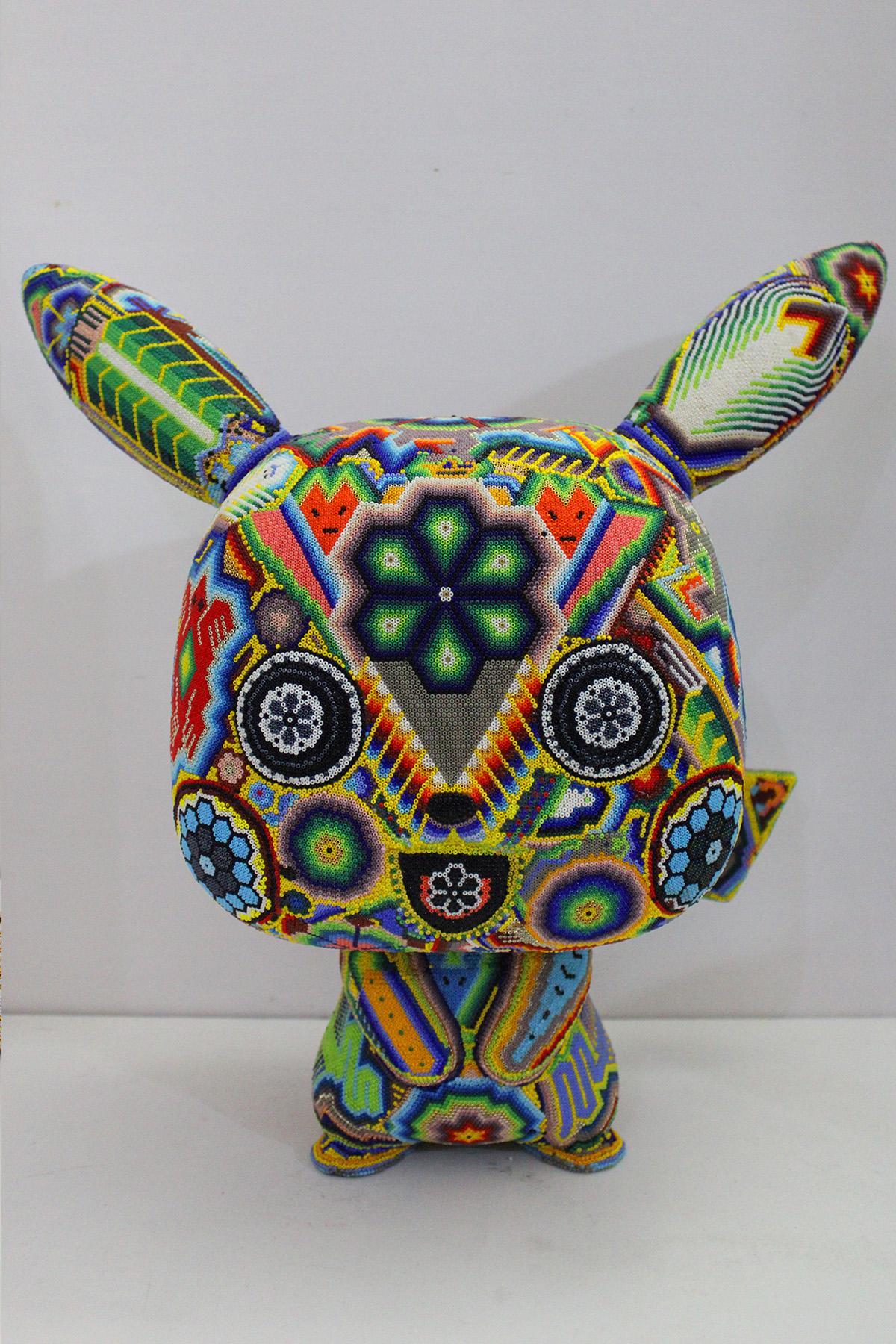 CHROMA aka Rick Wolfryd  Abstract Sculpture - "Big Boy" from Huichol ALTERATIONS Series 