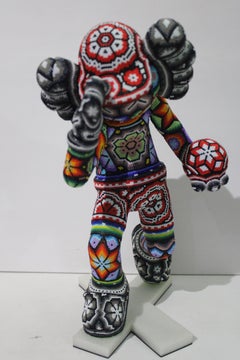 Bowling Man from Huichol Series