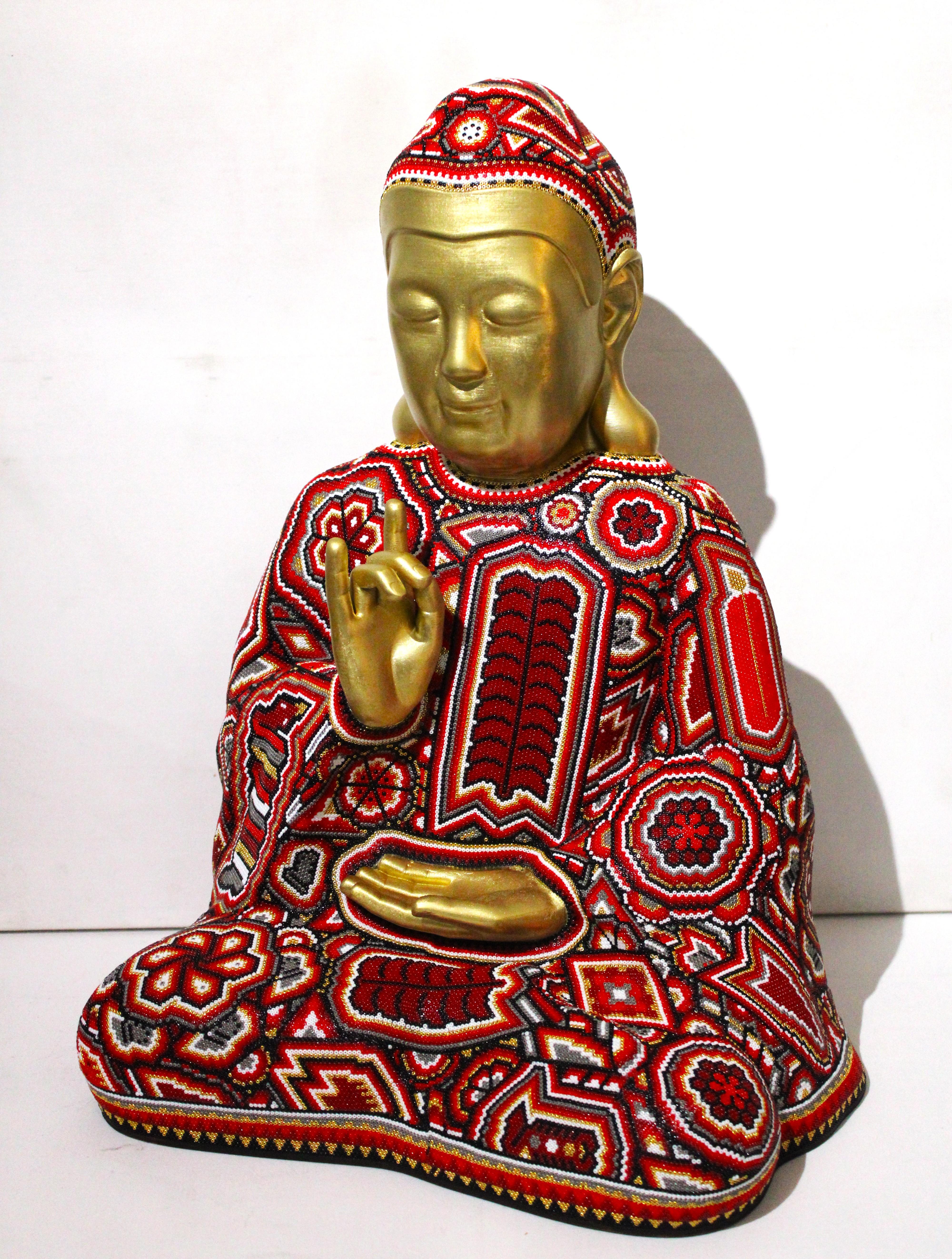 Buddha Madre Sculpture, Pop Art, Glass and Resin, 2010-2023, Unframed