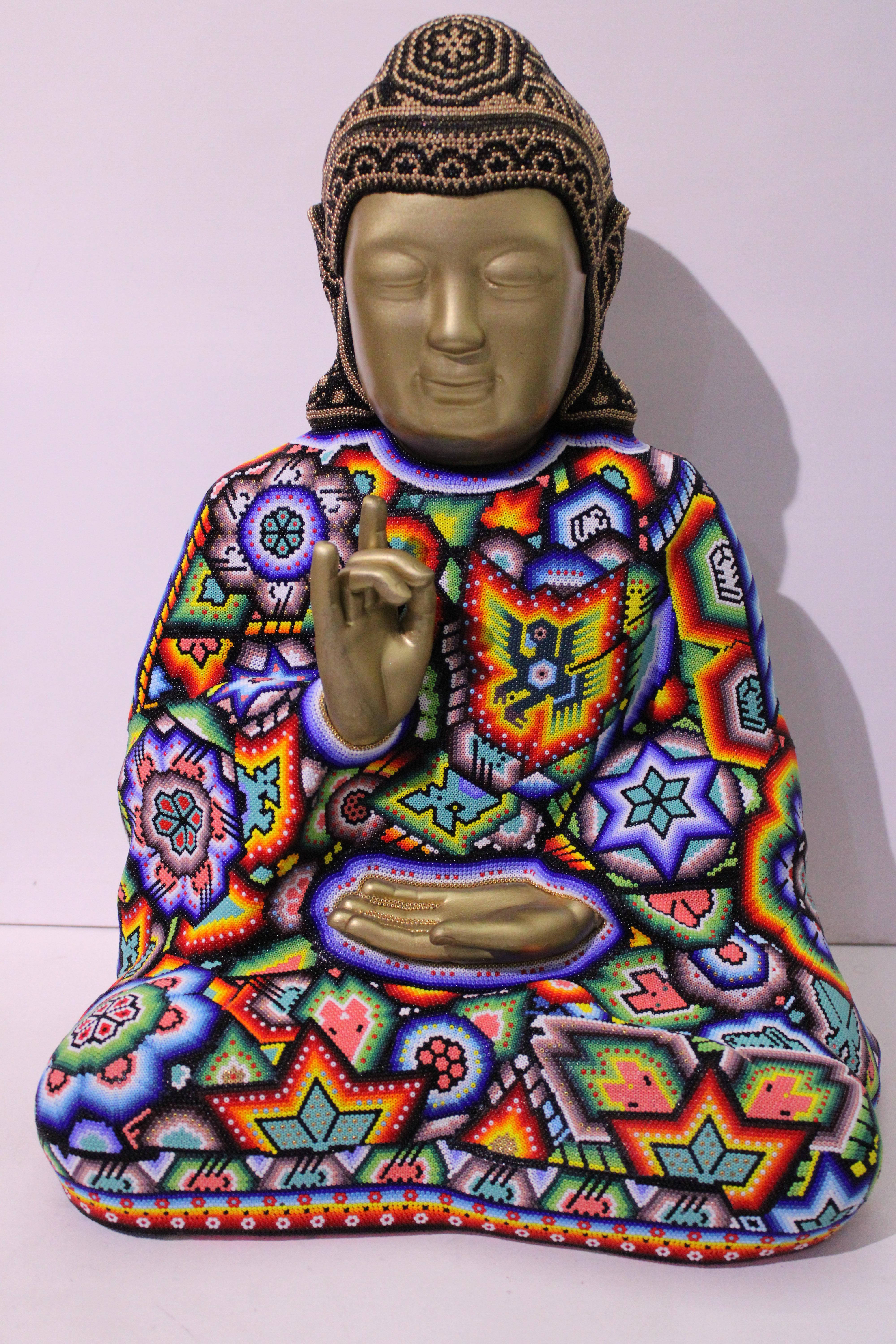 "Buddha Madre" Mini from Huichol ALTERATIONS Series