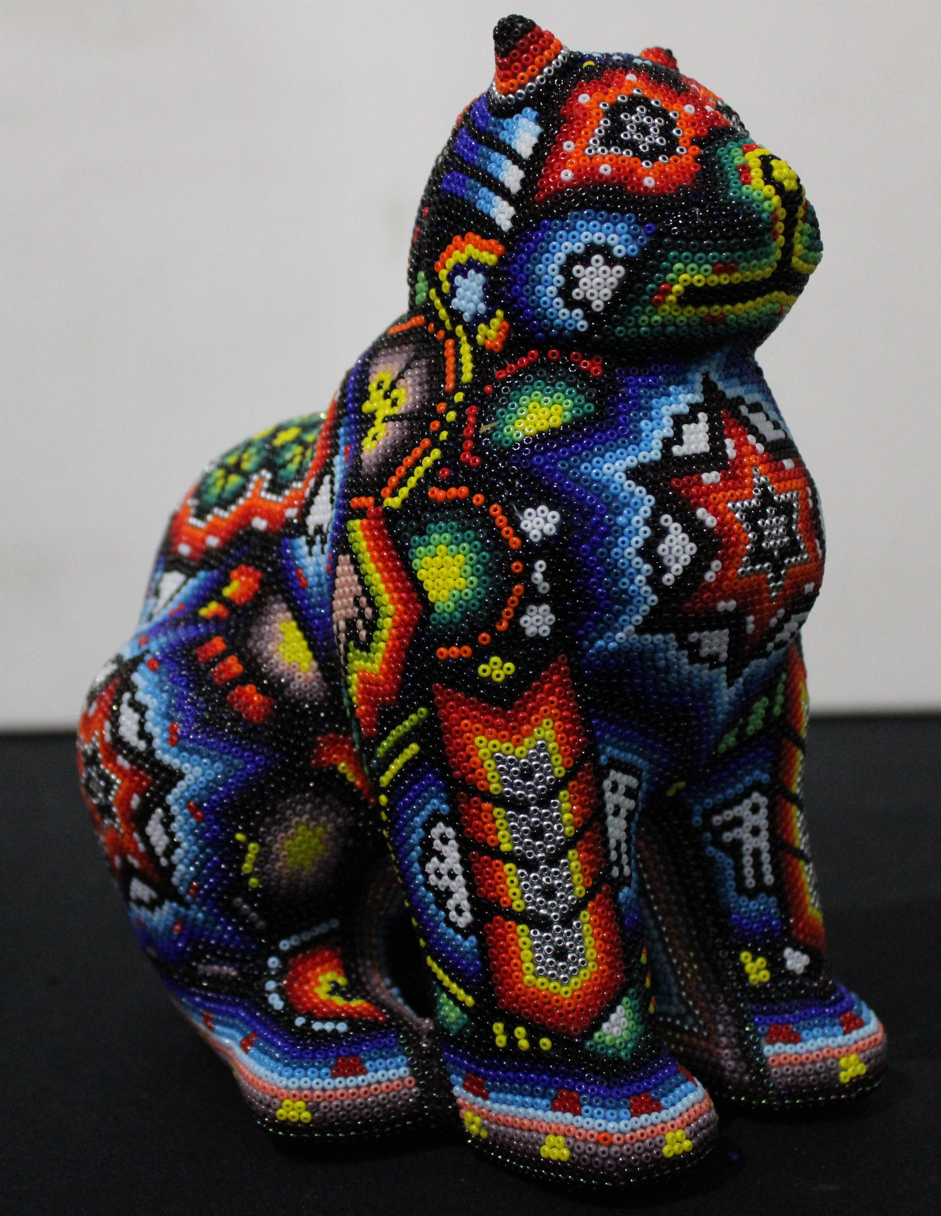 Gatos con 9 vidas II - Sculpture Contemporáneo de CHROMA aka Rick Wolfryd 