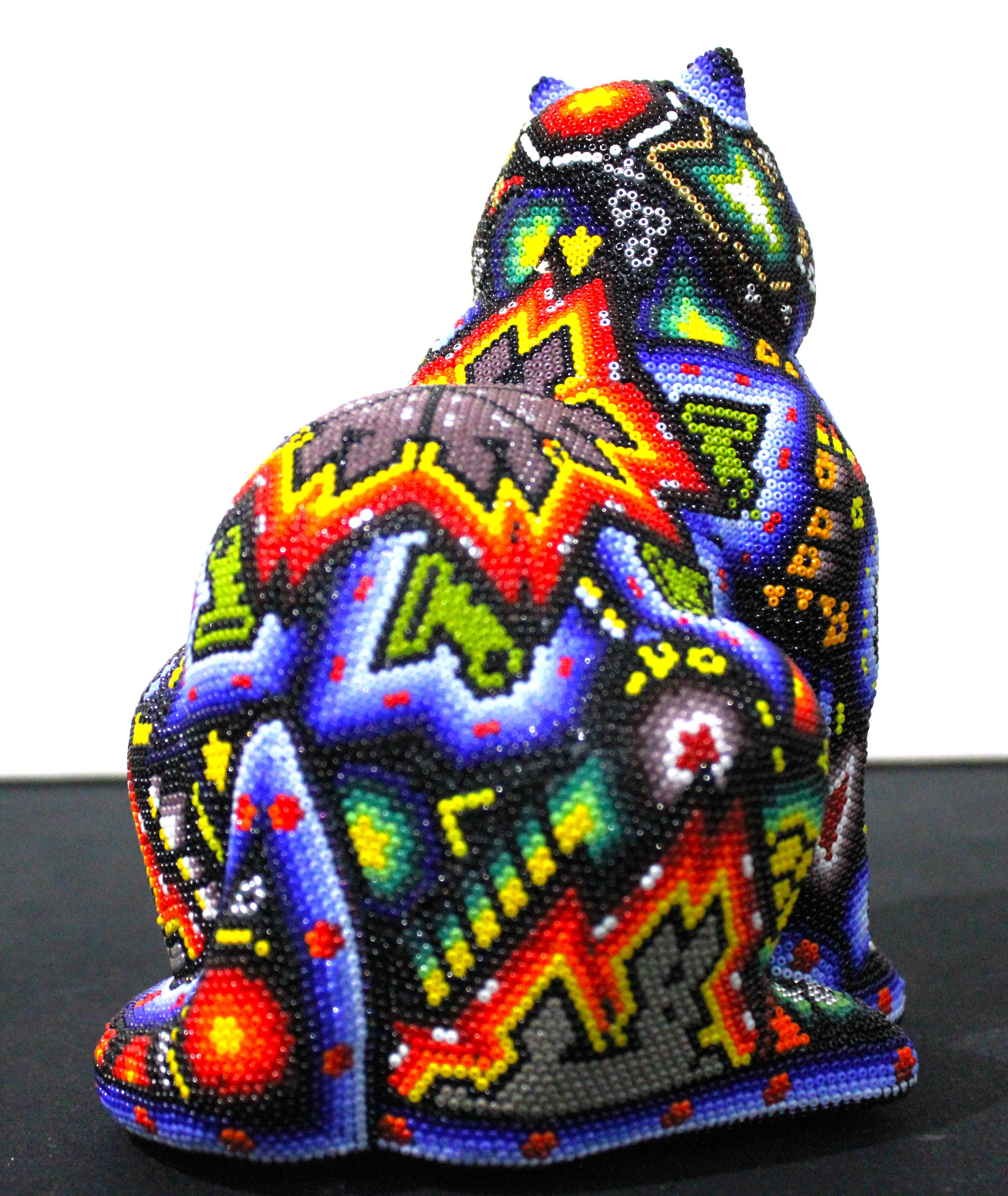 Gatti con 9 vite V.I.I. - Abstract Sculpture Nero di CHROMA aka Rick Wolfryd 