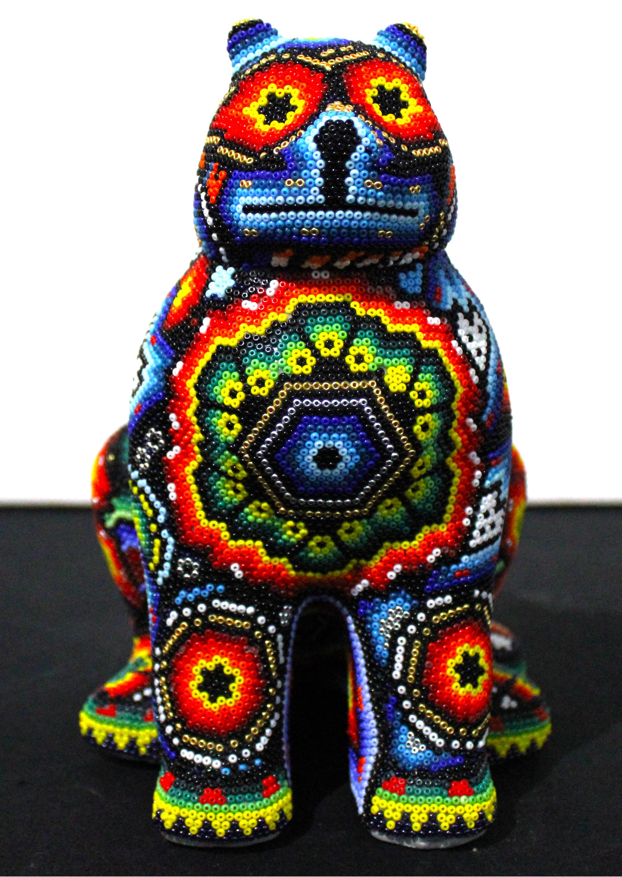 Cats with 9 lives VI - Sculpture by CHROMA aka Rick Wolfryd 