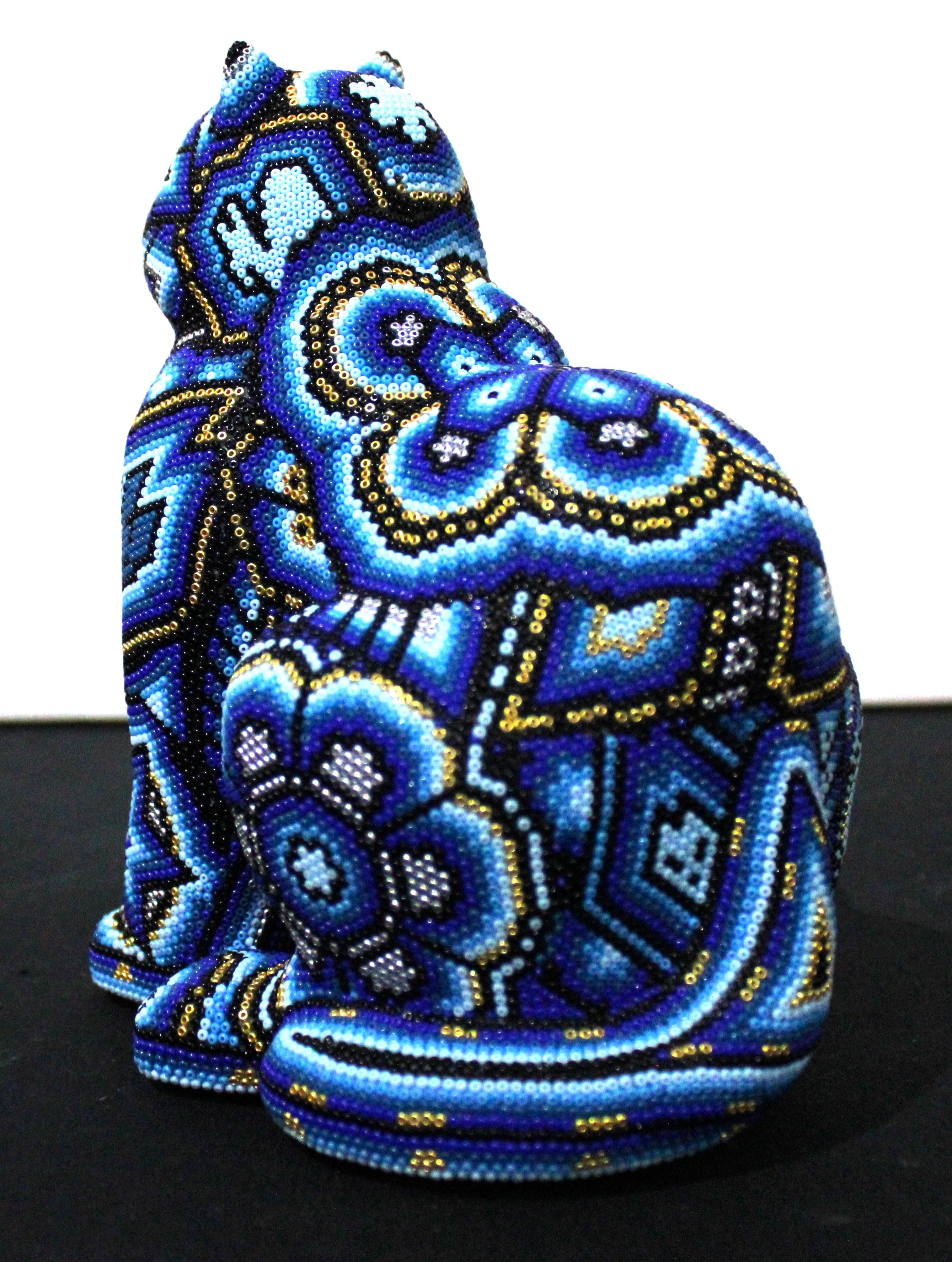 Cats with 9 lives VIII - Black Abstract Sculpture by CHROMA aka Rick Wolfryd 