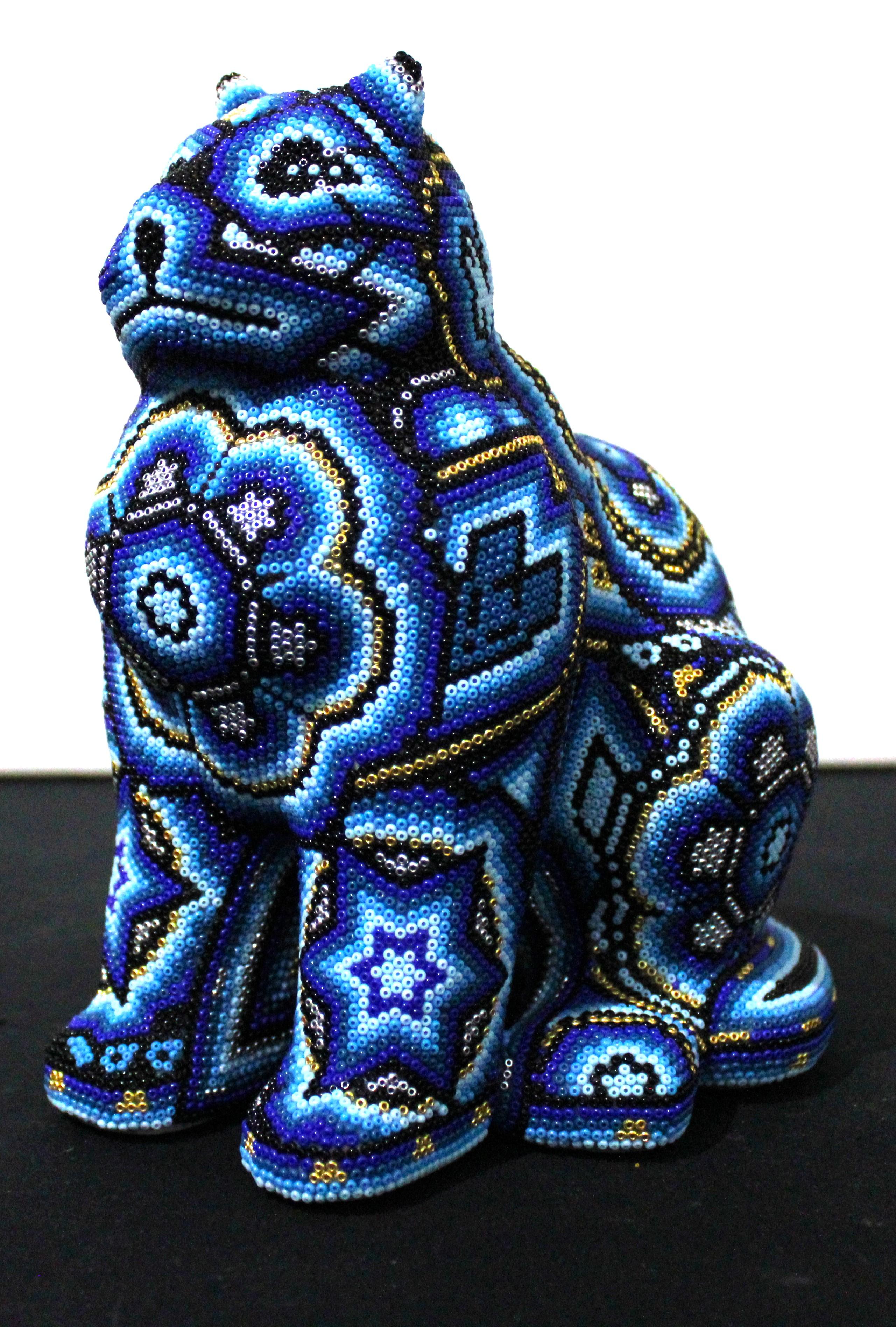 CHROMA aka Rick Wolfryd  Abstract Sculpture - Cats with 9 lives VIII