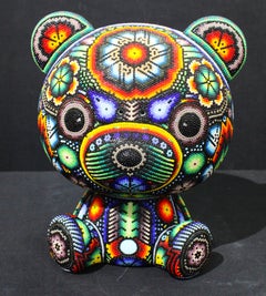 CHROMA aka Rick Wolfryd "Care Bear" Mexican Huichol Sculpture