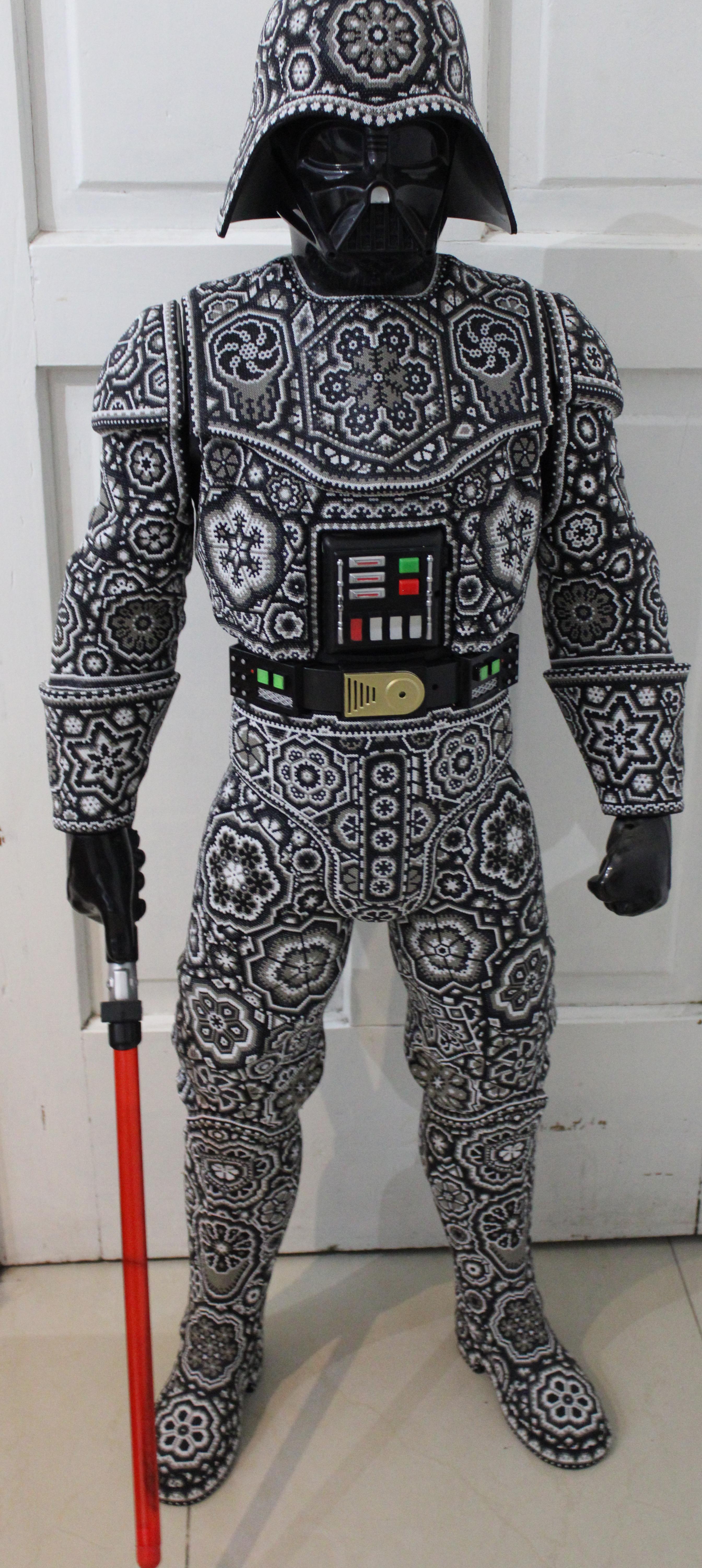 CHROMA AKA RICK W . . . DARTH THE FORCE . . . BEST OF BEST OF CHROMA.
49 Inches Tall   Darth Vader Sculpture, Star Wars Art, Huichol Beadwork, Mexican Contemporary Art, Pop Culture Sculpture, Black and White Sculpture, Large Scale Sculpture,