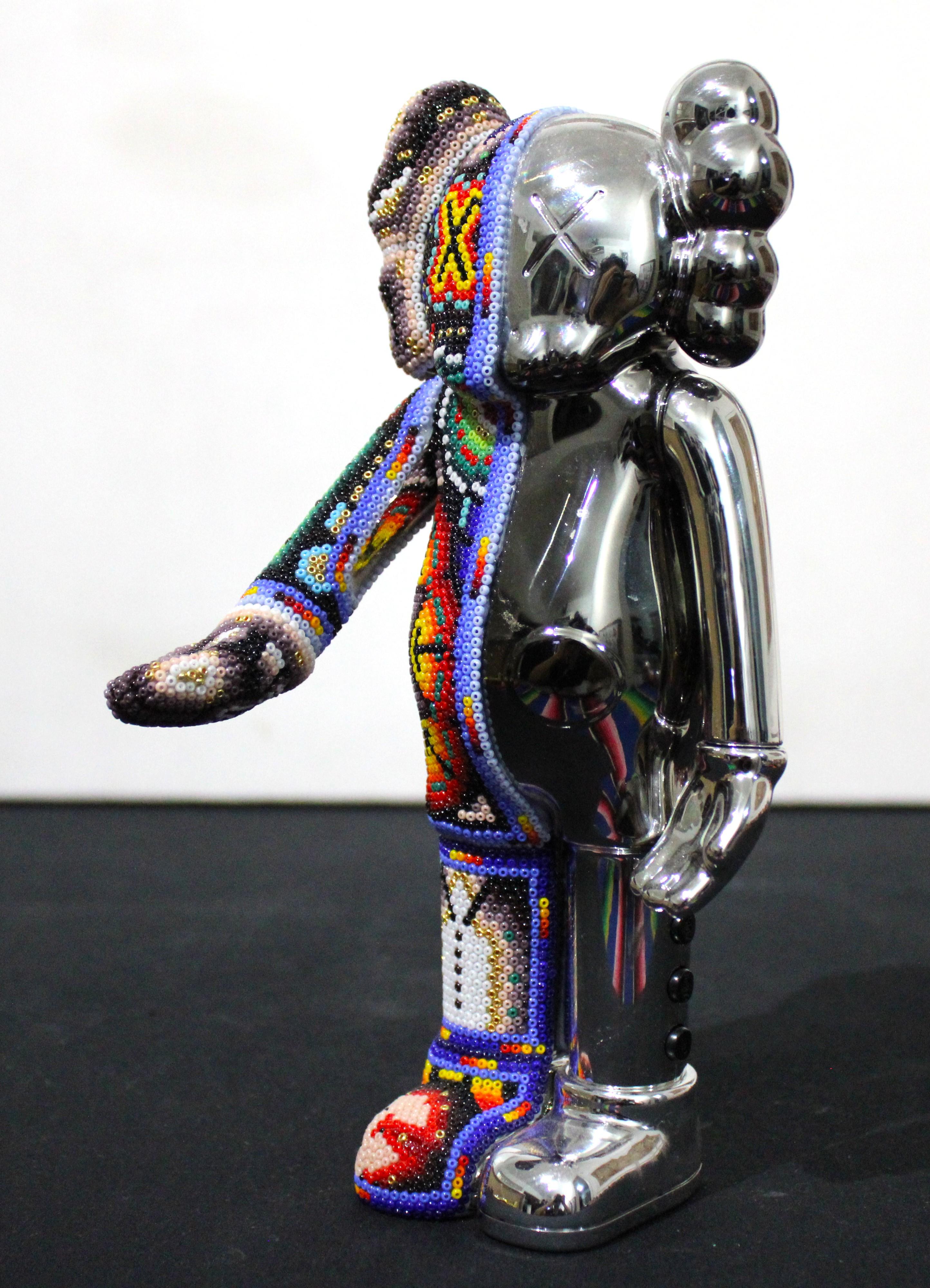 FROM THE SPACE TO YOUR DESK!!!. . .
BLUETOOTH AND RADIO SPEAKER INCLUDED!!!!

A more traditional HUICHOL style sculpture.  Looks great in any room!!!

ALTERATION ART . . . is a collaboration process between Rick Wolfryd, fine artist and art dealer