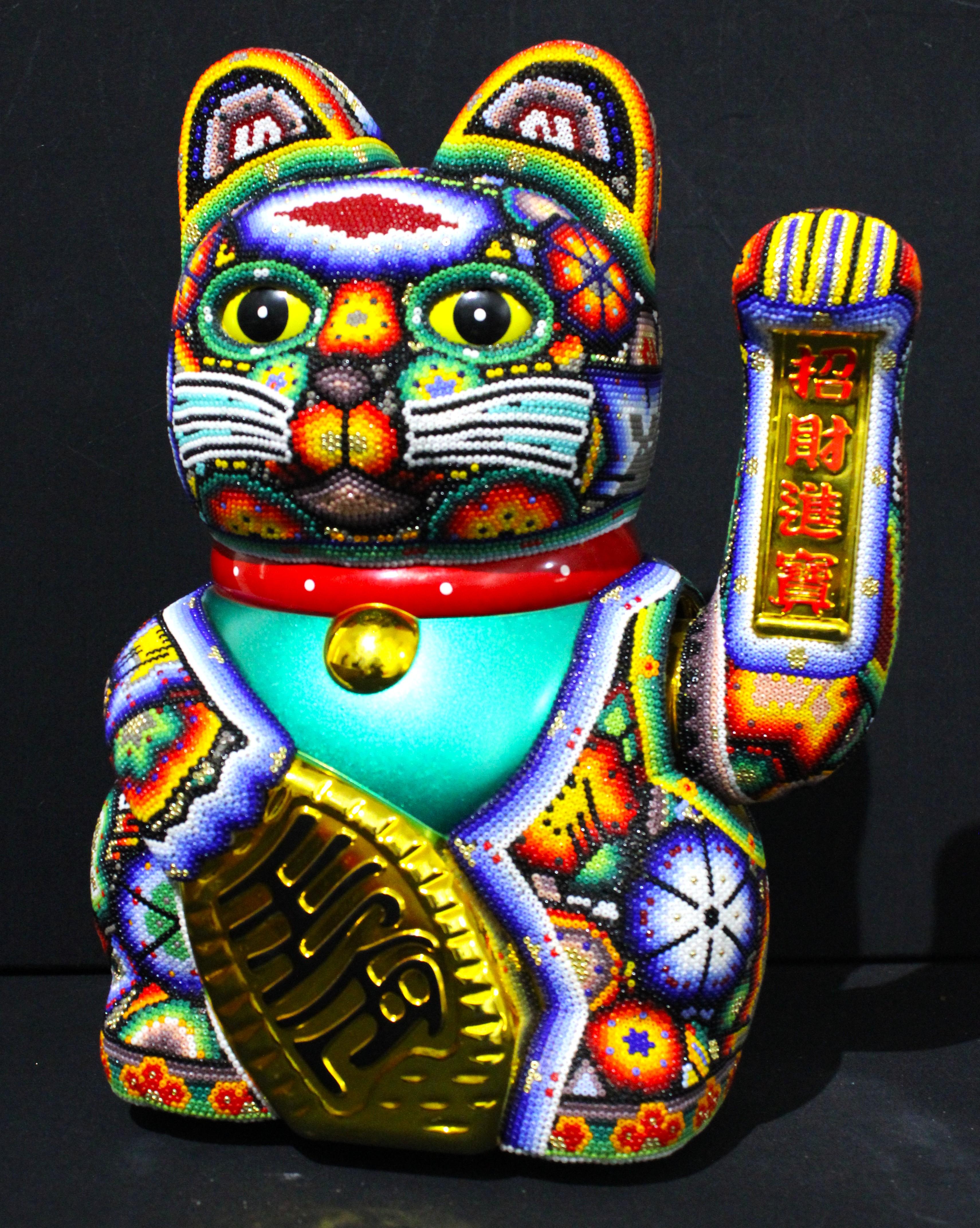 THE ARTIST IS ALWAYS OPEN FOR COMMISSIONS FOR YOU!!!

MONEY CAT  MR. LUCKY TP. 0003 2025 

ALTERATION ART . . . is a collaboration process between Rick Wolfryd, fine artist and art dealer with over 40 years experience, and various Mexican Huichol
