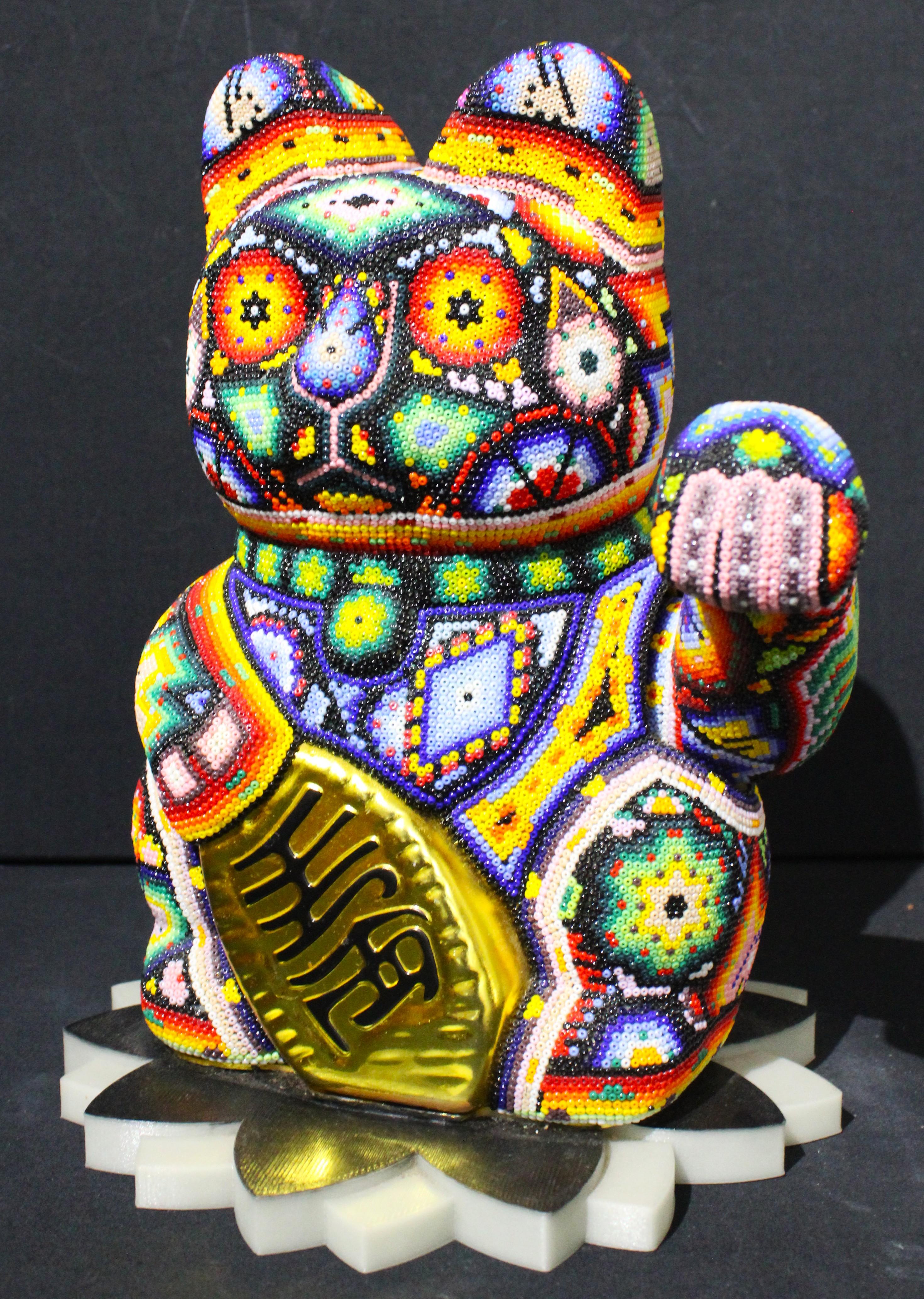 THE ARTIST IS ALWAYS OPEN FOR COMMISSIONS FOR YOU!!!

MONEY CAT  MR. LUCKY TP. 0003 2025 

ALTERATION ART . . . is a collaboration process between Rick Wolfryd, fine artist and art dealer with over 40 years experience, and various Mexican Huichol