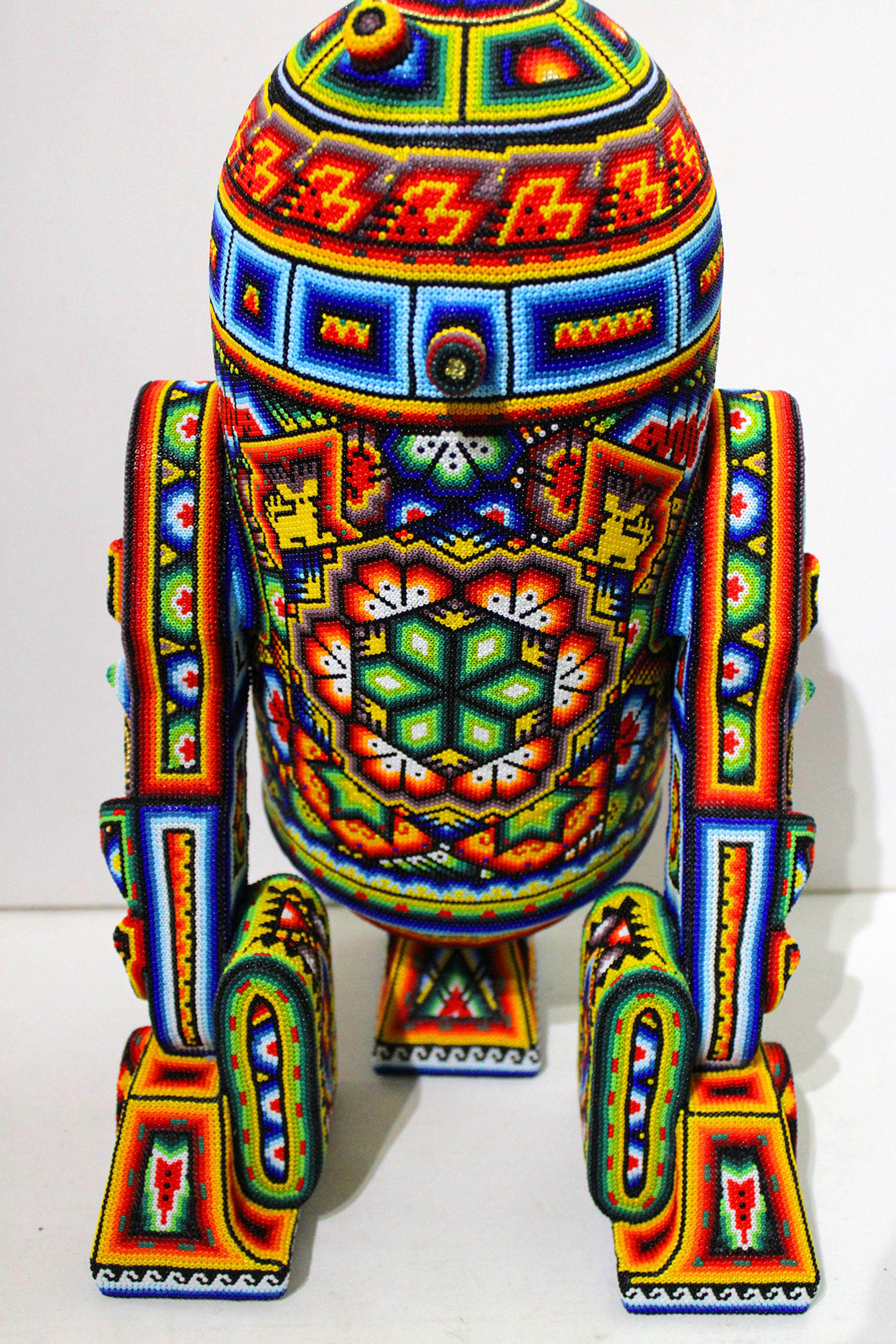 
CHROMA aka Rick Wolfryd, R2-D2 . . . BEST OF CHROMA, POP ART, SCULPTURE, AP 2026

R2-D2
Huichol Beaded Mixed Media Sculpture

One of the most beloved robots in cinematic history is reimagined through the extraordinary artistry of Mexico's Huichol