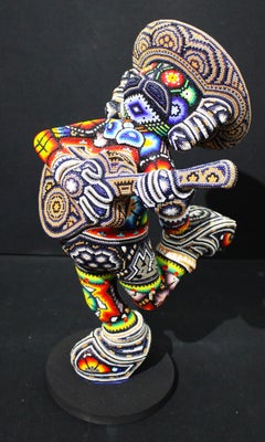 CHROMA aka Rick Wolfryd "THE GUITARRIST" Sculpture from Huichol ALTERATIONS