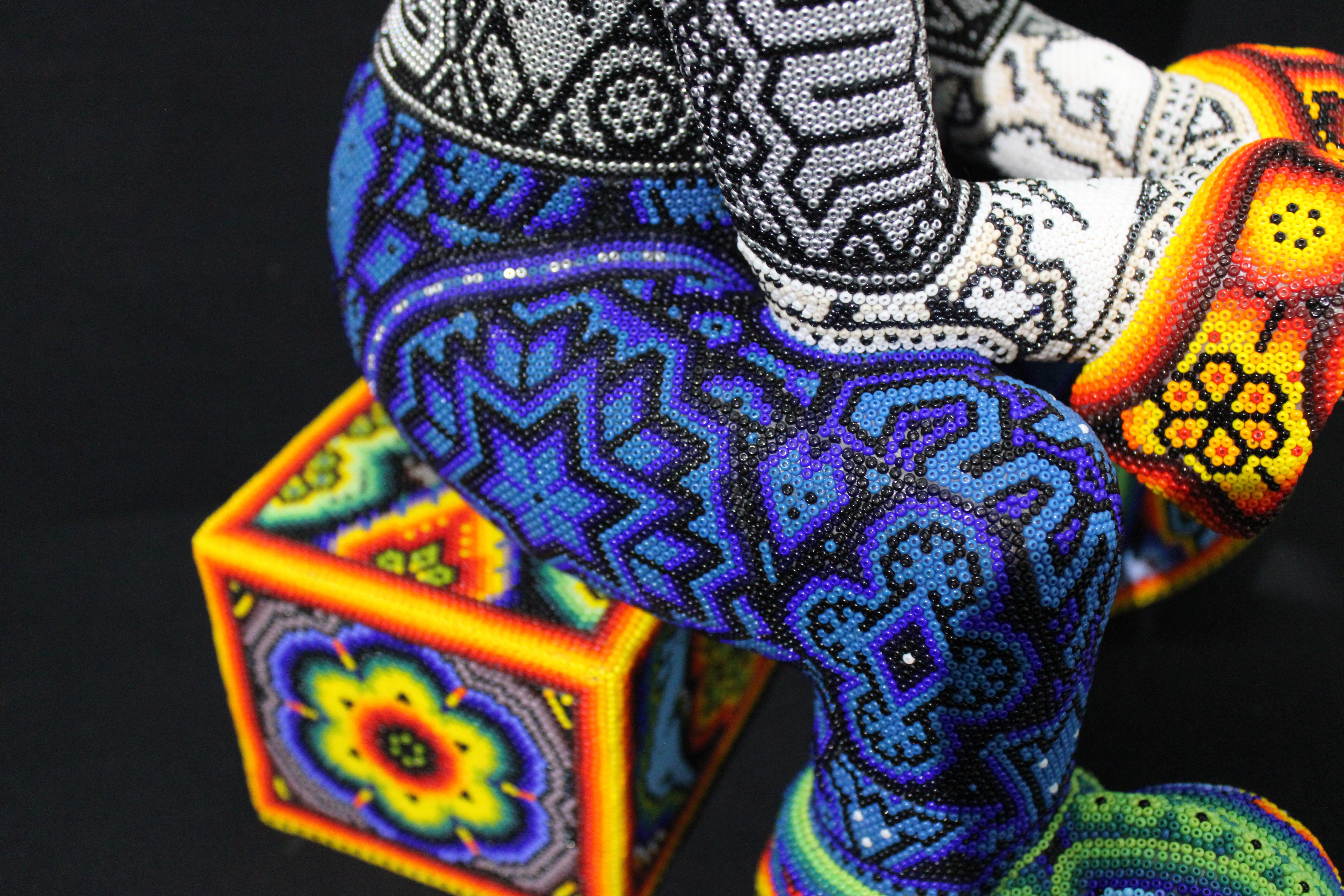 CHROMA Huichol Beaded Sculpture 