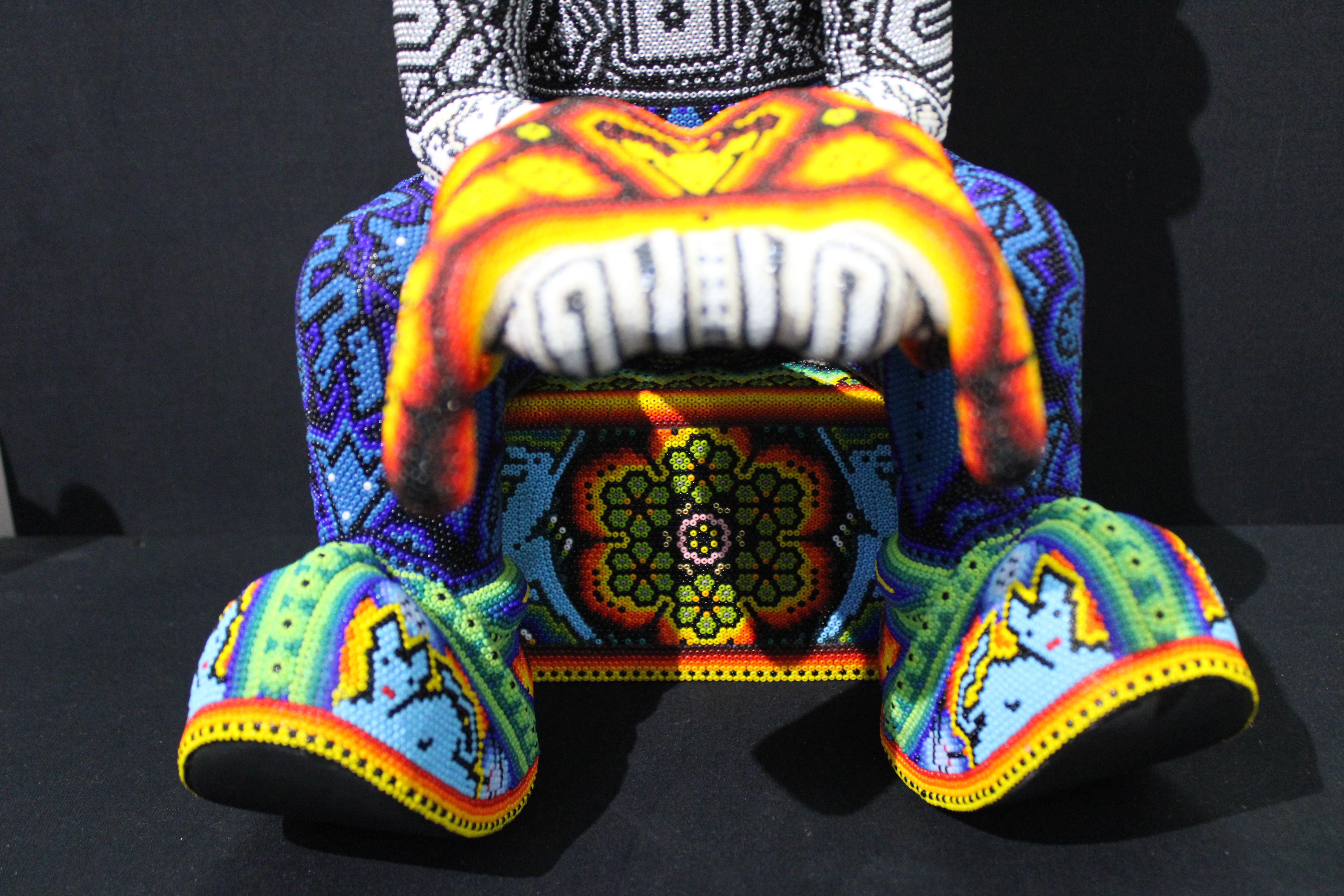 CHROMA Huichol Beaded Sculpture 