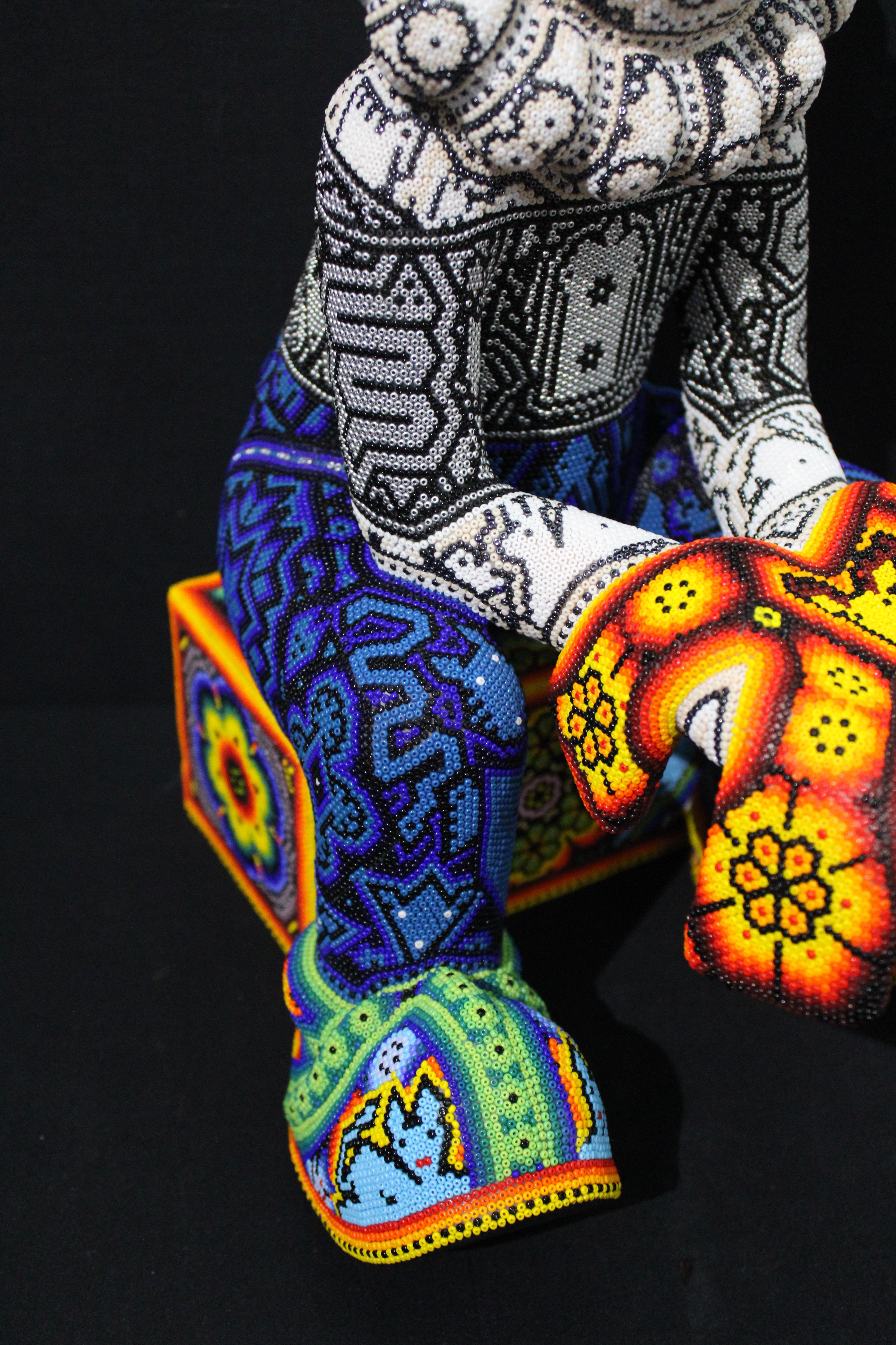 CHROMA Huichol Beaded Sculpture 