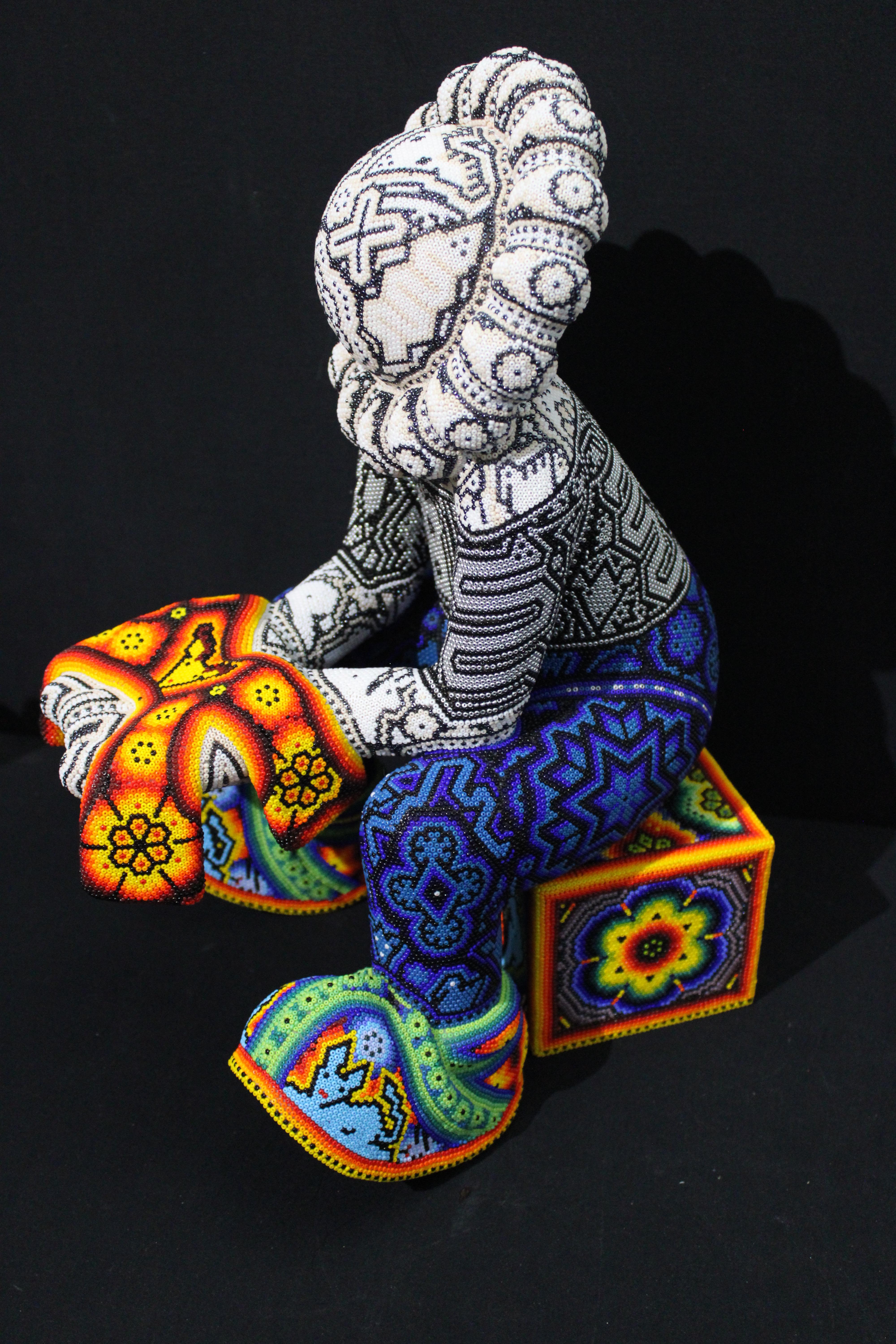 CHROMA Huichol Beaded Sculpture 
