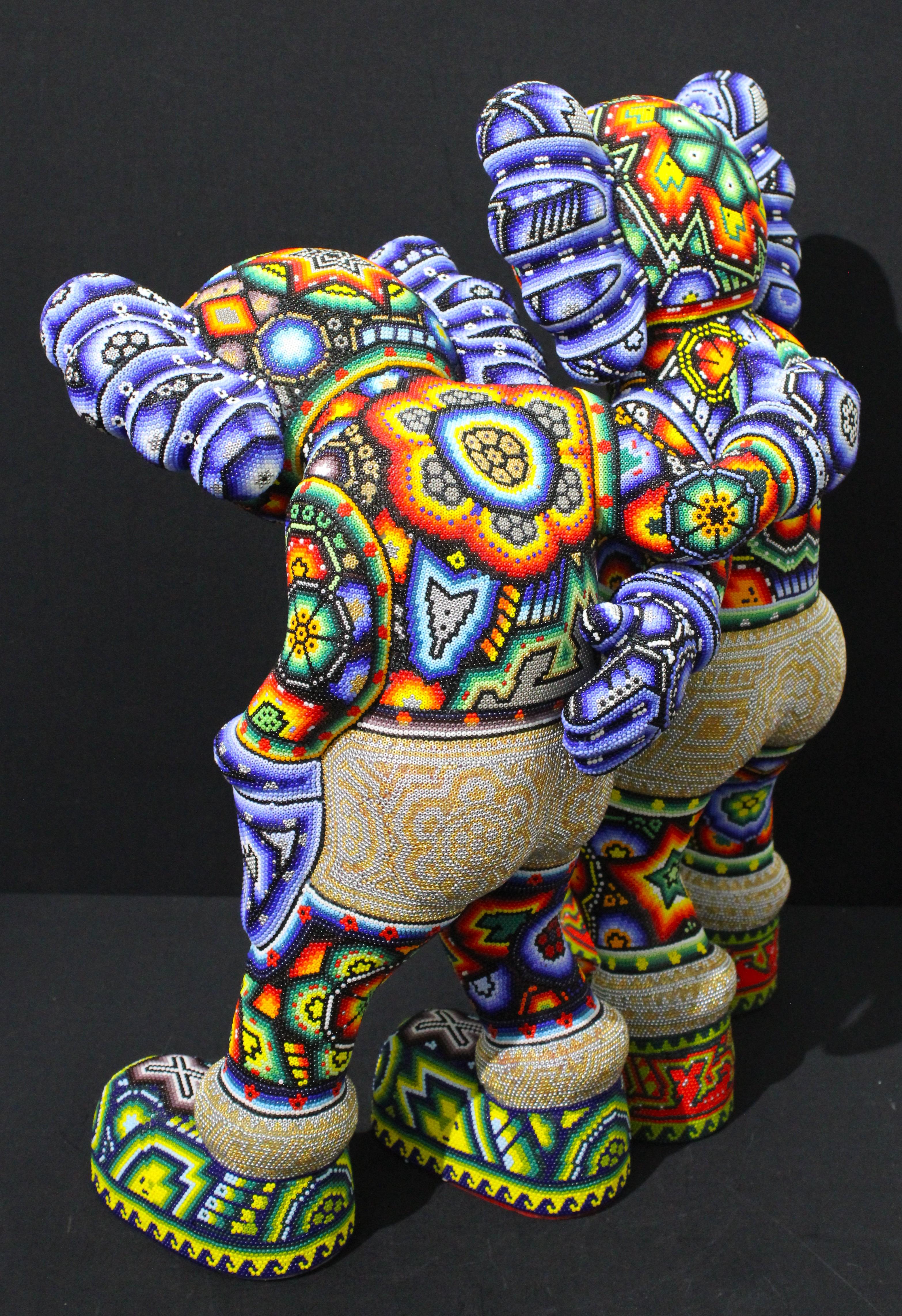 CHROMA-ALONG THE WAY. . . - Black Abstract Sculpture by CHROMA aka Rick Wolfryd 