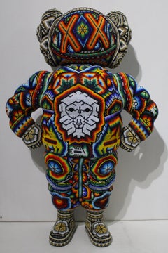 Sculpture « CHUM » de Chroma, série Huichol, techniques mixtes, 2026