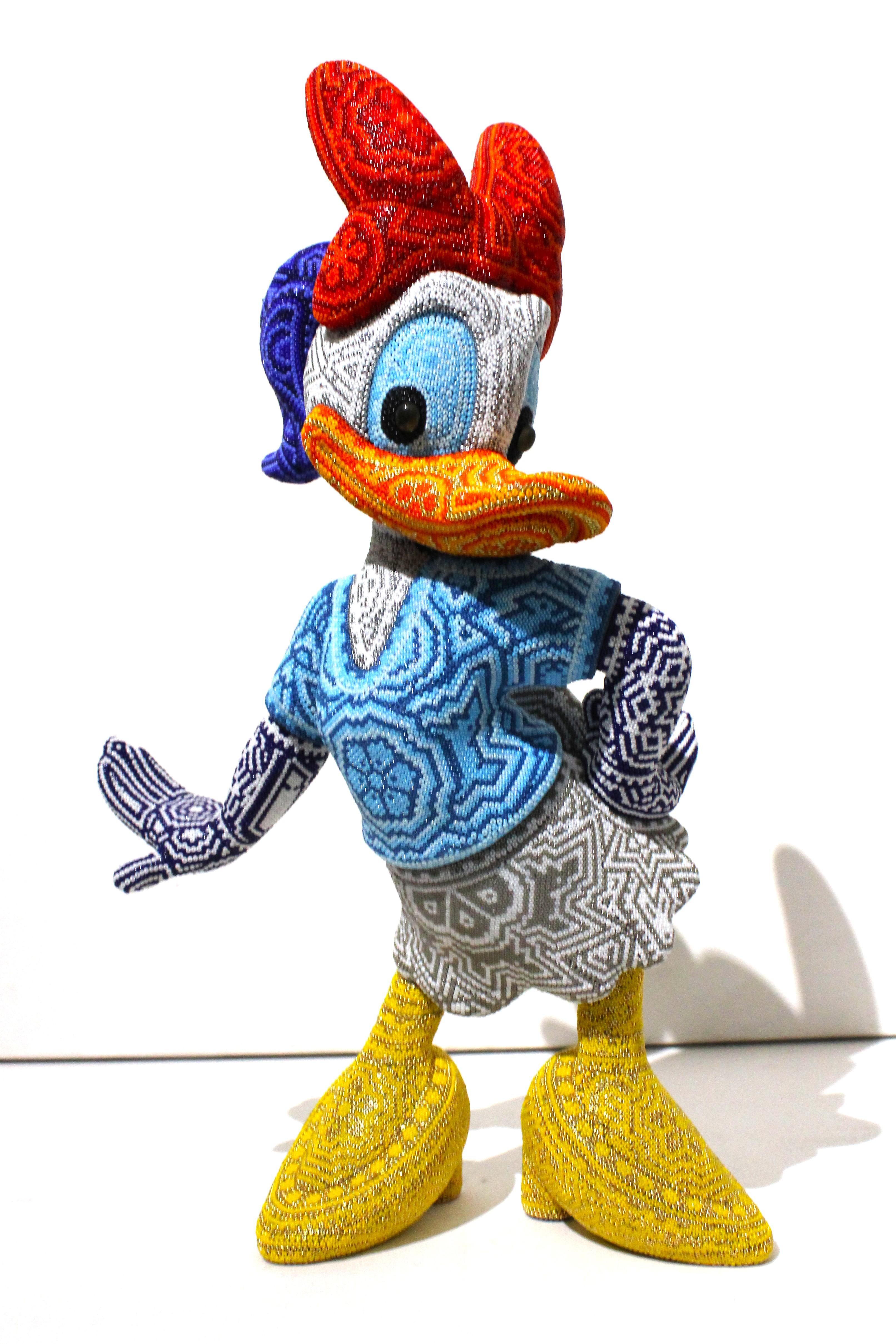 CHROMA "DAISY DUCK" Skulptur, Pop Art, Glas und Harz, 2010-2025