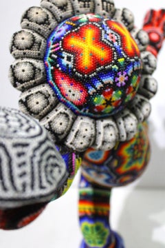 Chroma 'DIAMOND GIRL' Sculpture, Huichol Series, Mixed Media, 2026