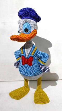 CHROMA "DONALD DUCK" Sculpture, Pop Art, Glass and Resin, 2010-2025