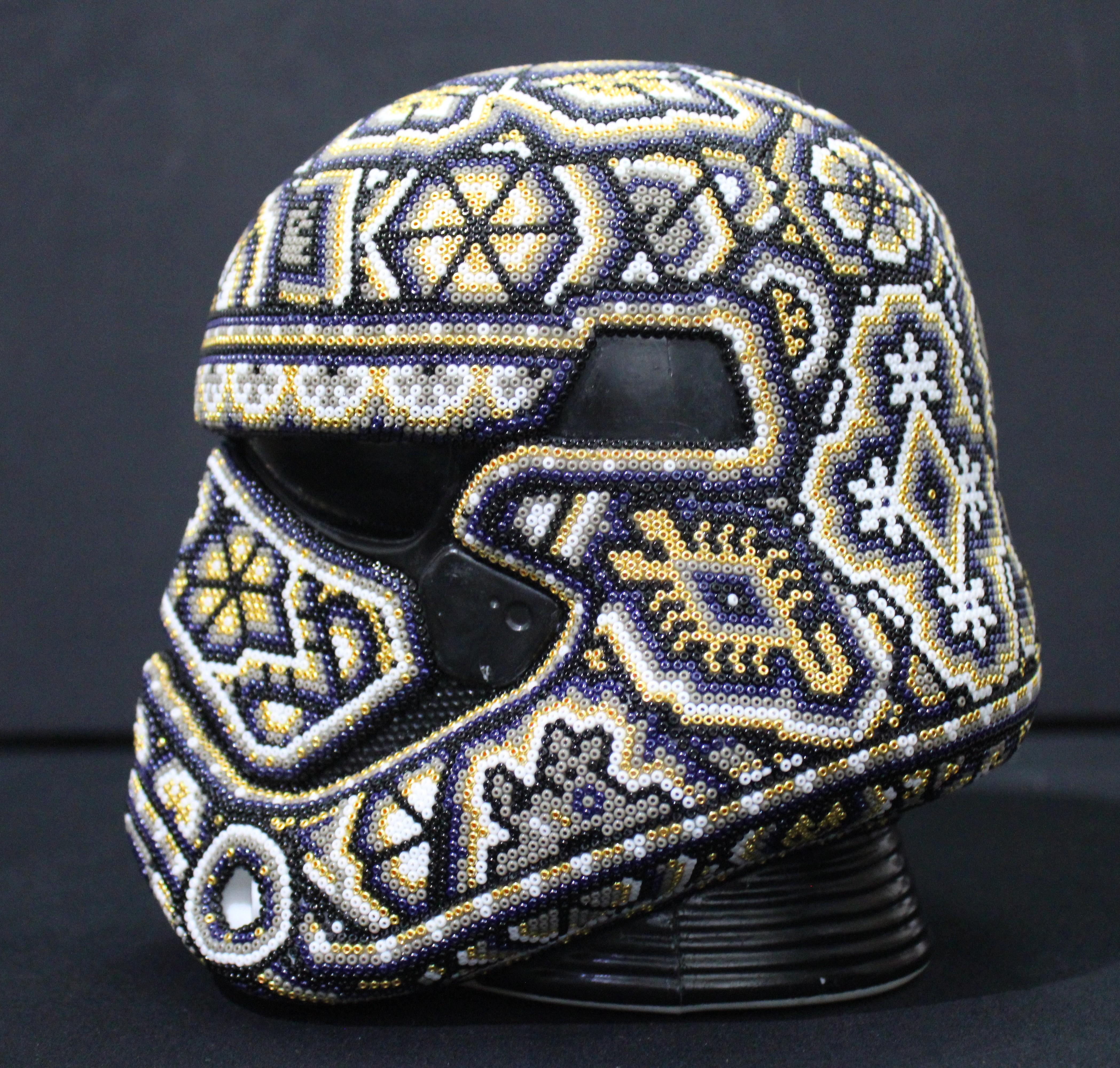 CHROMA-First Order Stormtrooper Helmet - Sculpture by CHROMA aka Rick Wolfryd 