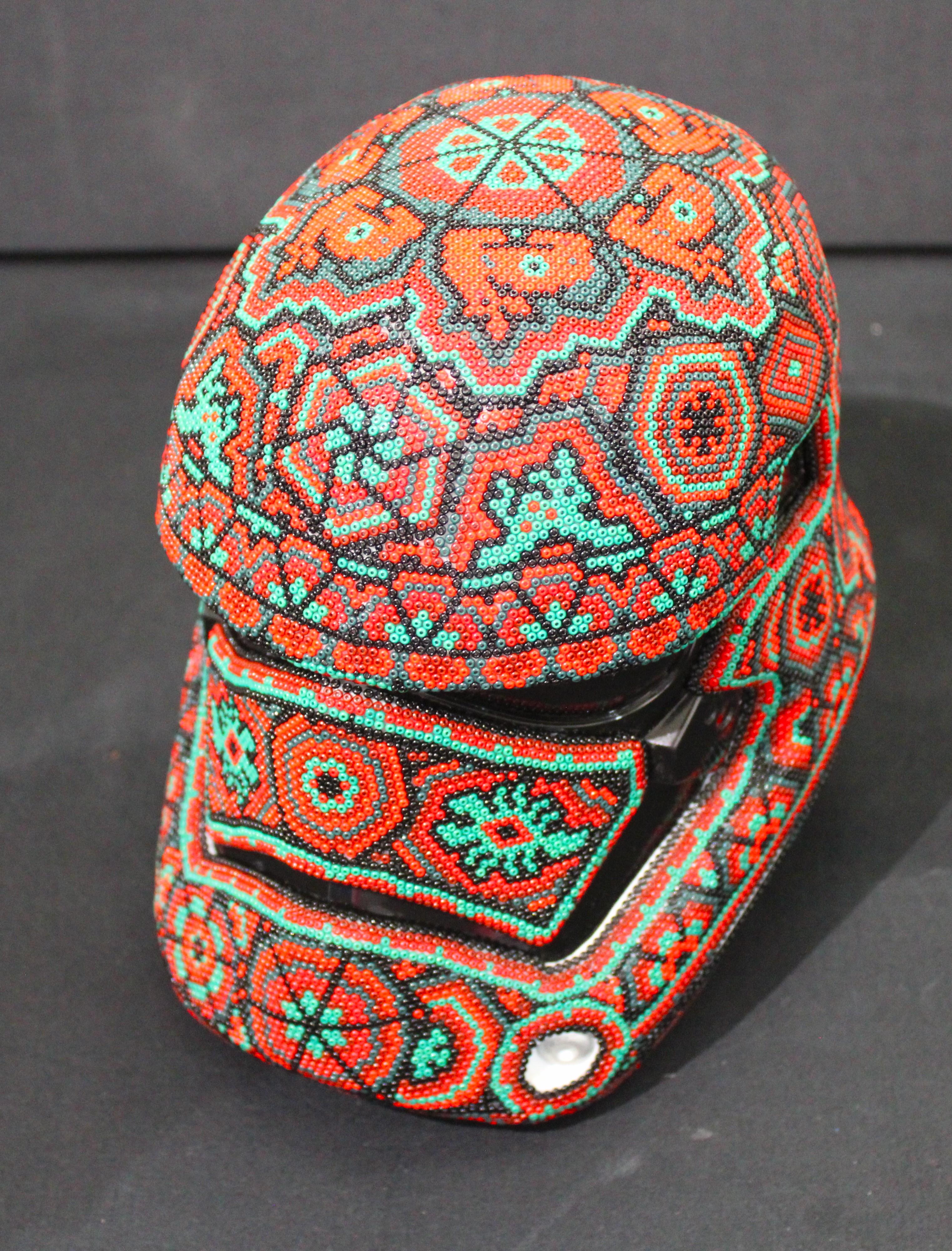 CHROMA-First Order Stormtrooper Helmet - Pop Art Sculpture by CHROMA aka Rick Wolfryd 