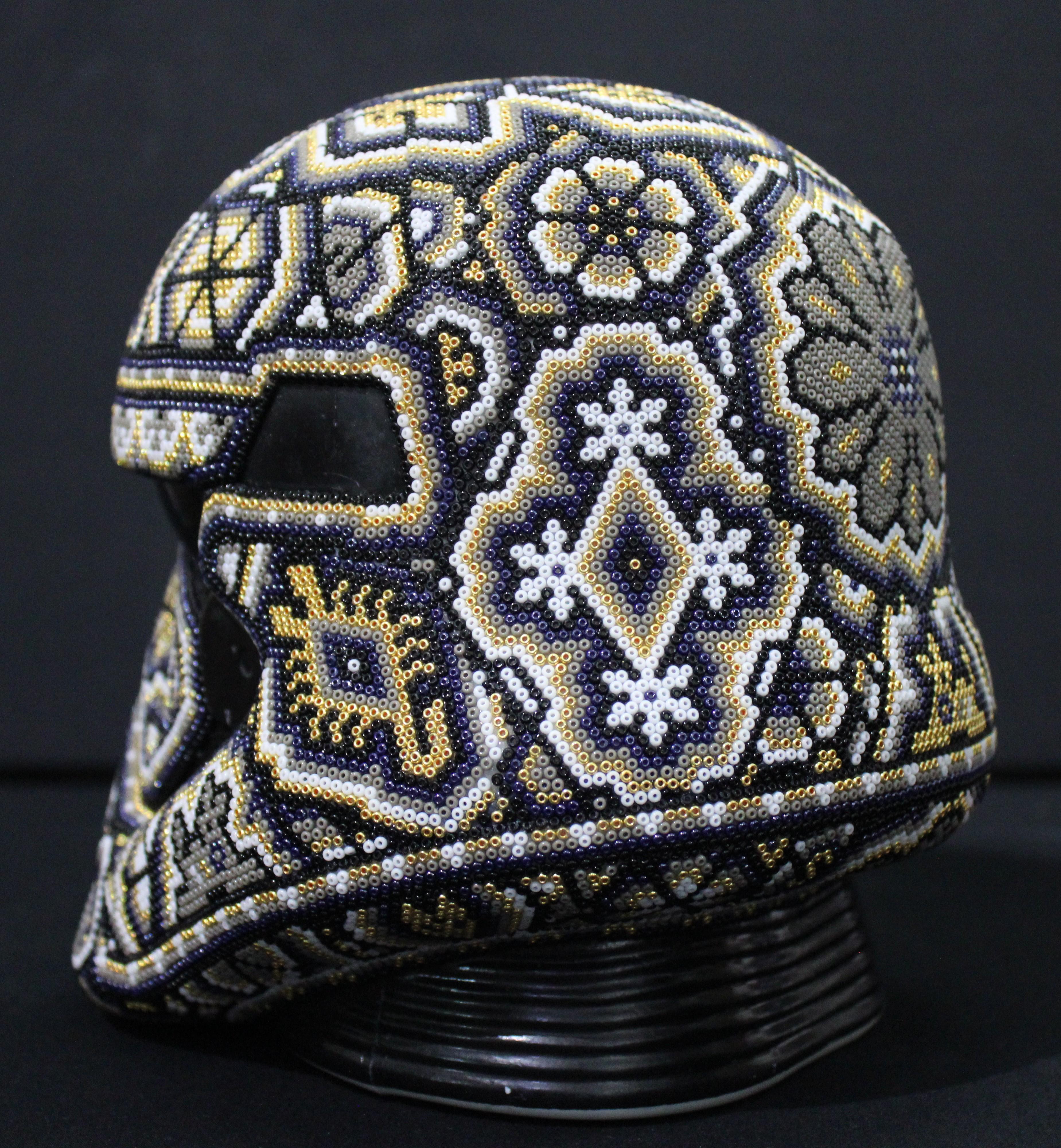 CHROMA-First Order Stormtrooper Helmet - Pop Art Sculpture by CHROMA aka Rick Wolfryd 