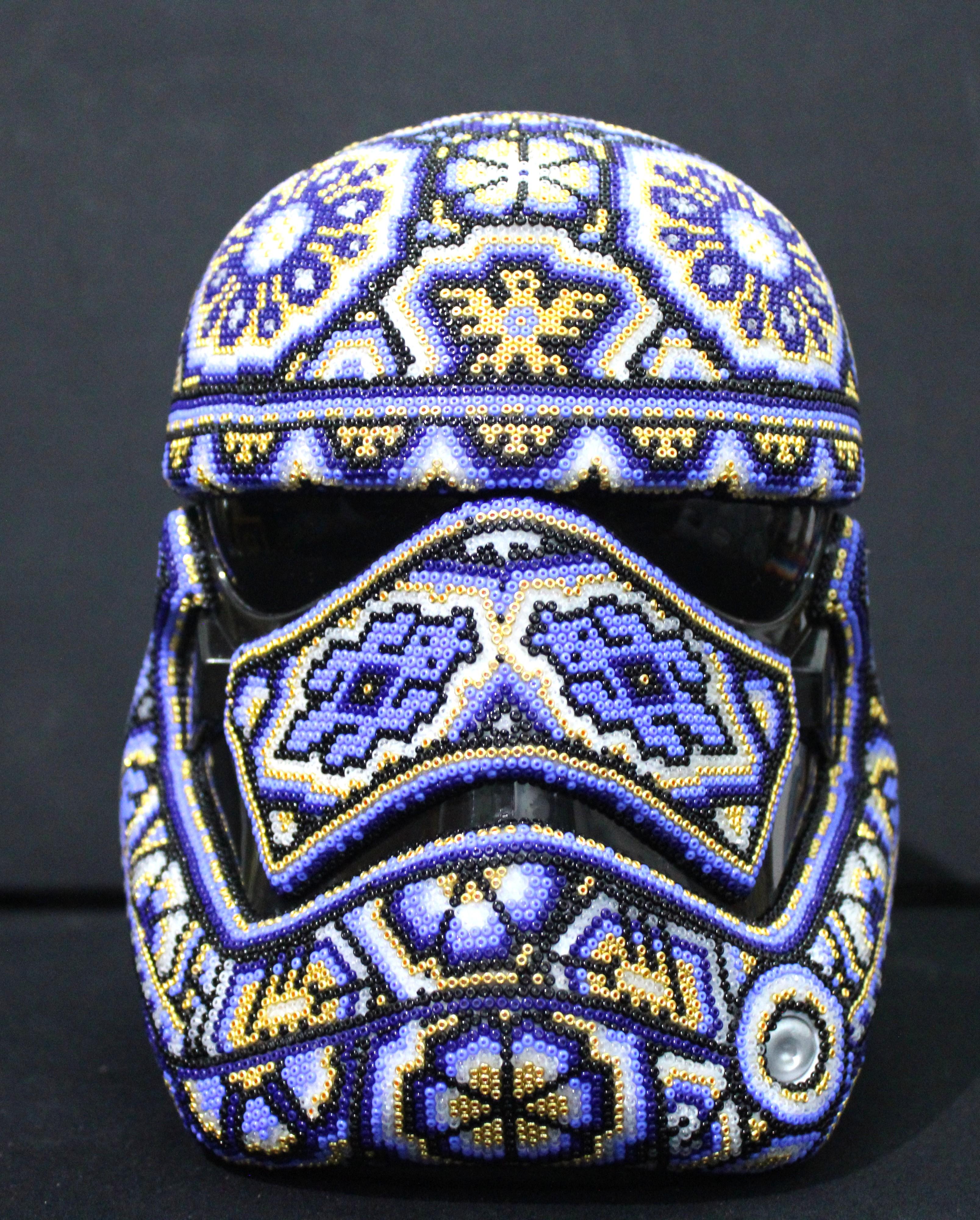 CHROMA aka Rick Wolfryd  Figurative Sculpture - CHROMA-First Order Stormtrooper Helmet