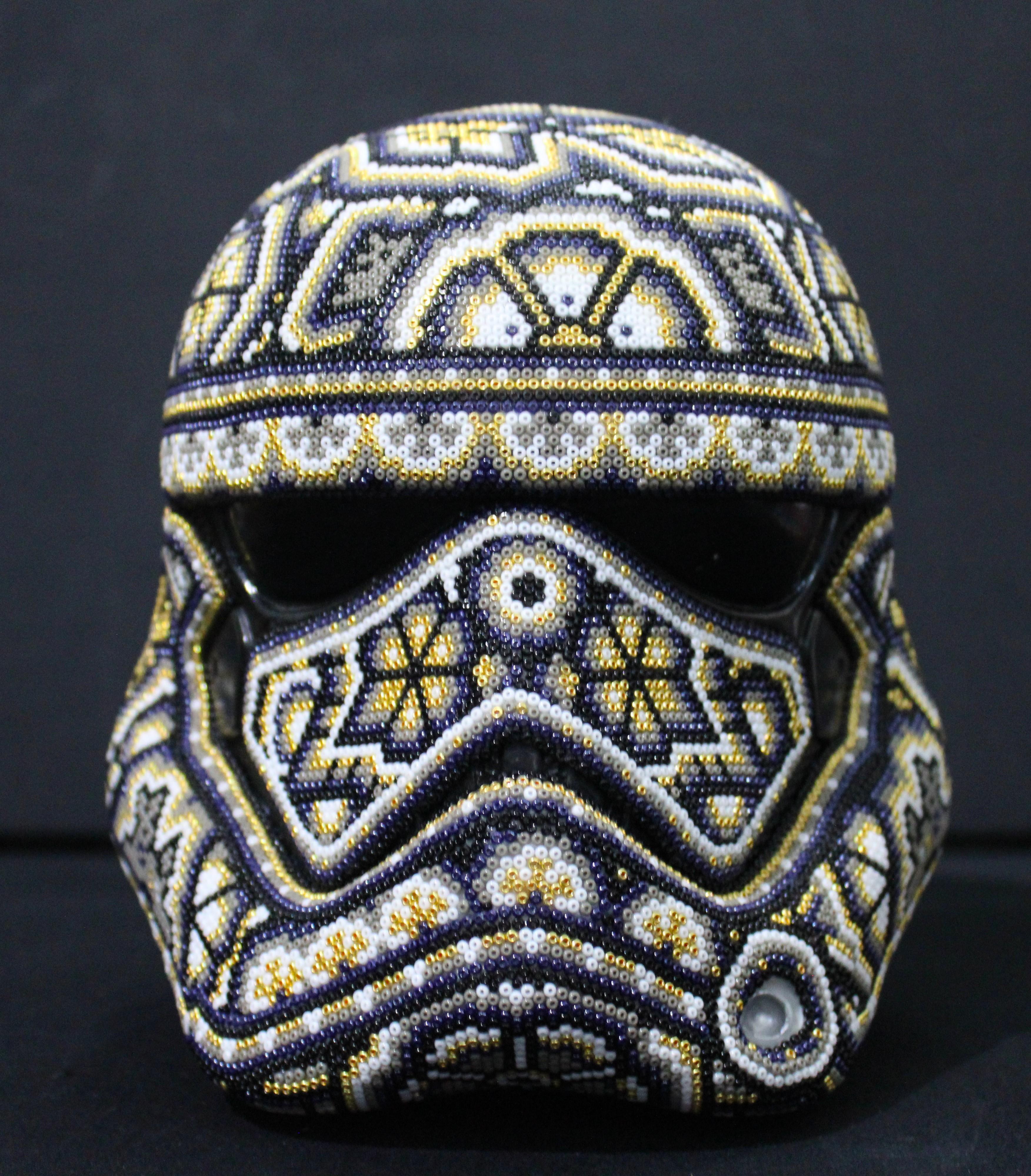 CHROMA aka Rick Wolfryd  Figurative Sculpture - CHROMA-First Order Stormtrooper Helmet