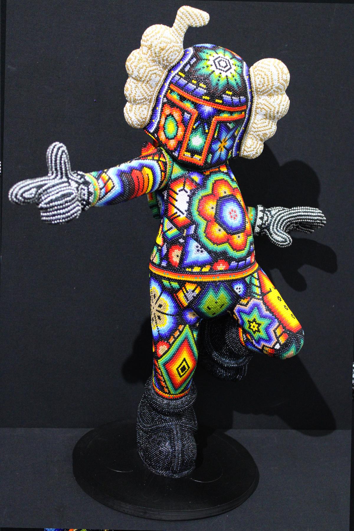 CHROMA-MANDALORIAN - Black Abstract Sculpture by CHROMA aka Rick Wolfryd 