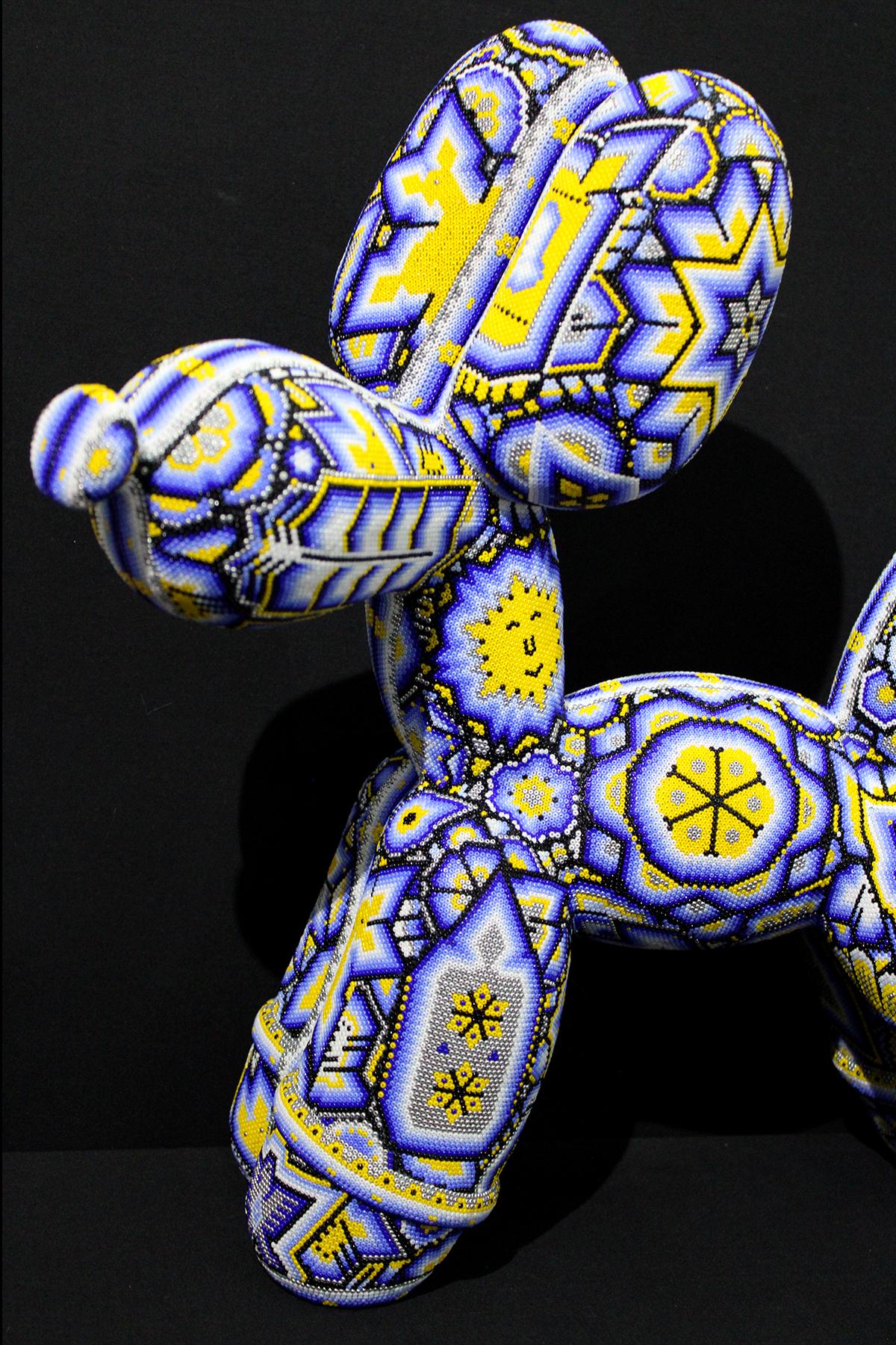 CHROMA-SEA OF DESIRE . . .  PEEING DOG - Black Abstract Sculpture by CHROMA aka Rick Wolfryd 